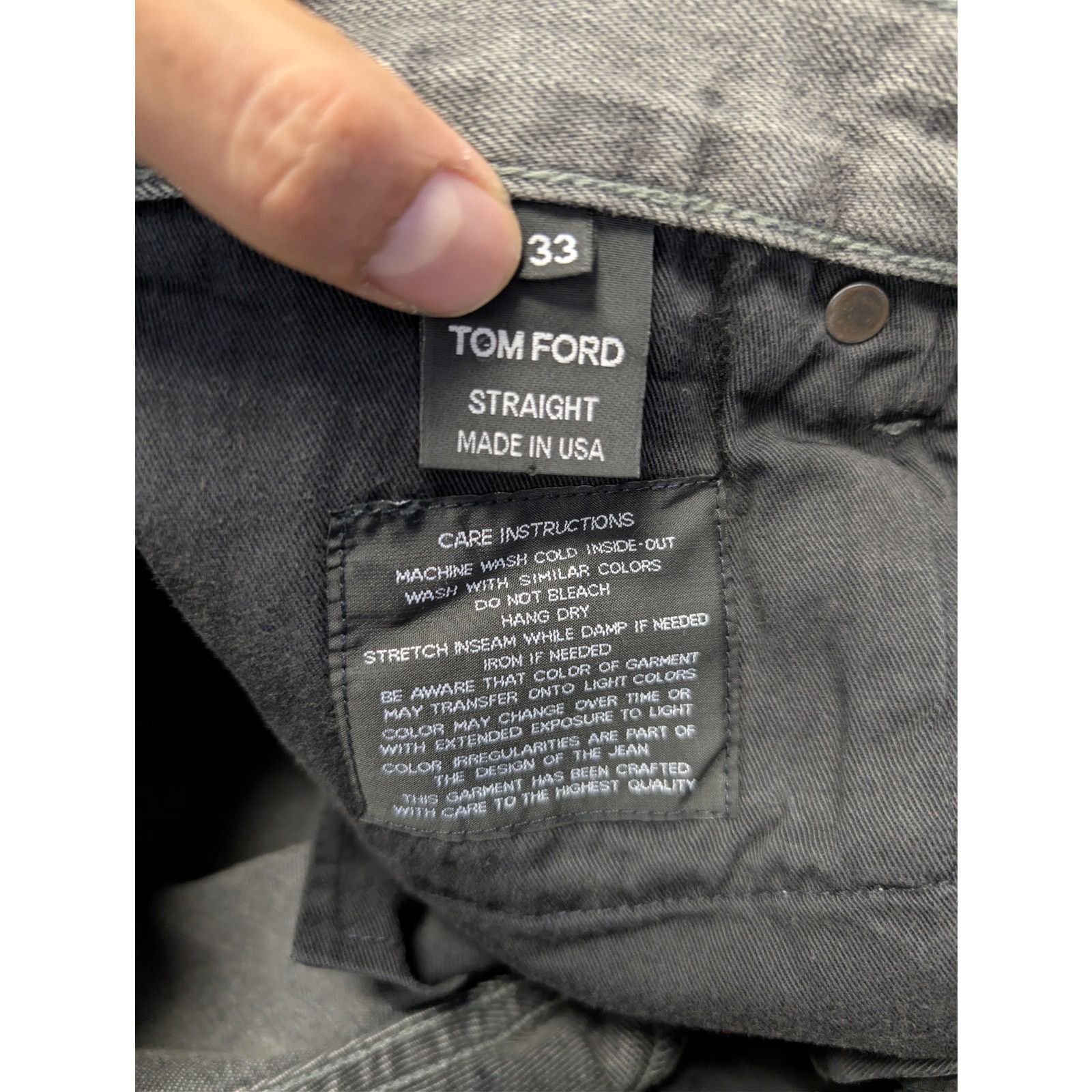 Tom Ford o1rshd1 Straight-Fit Denim Jeans in Grey Size US 33 - 15 Thumbnail