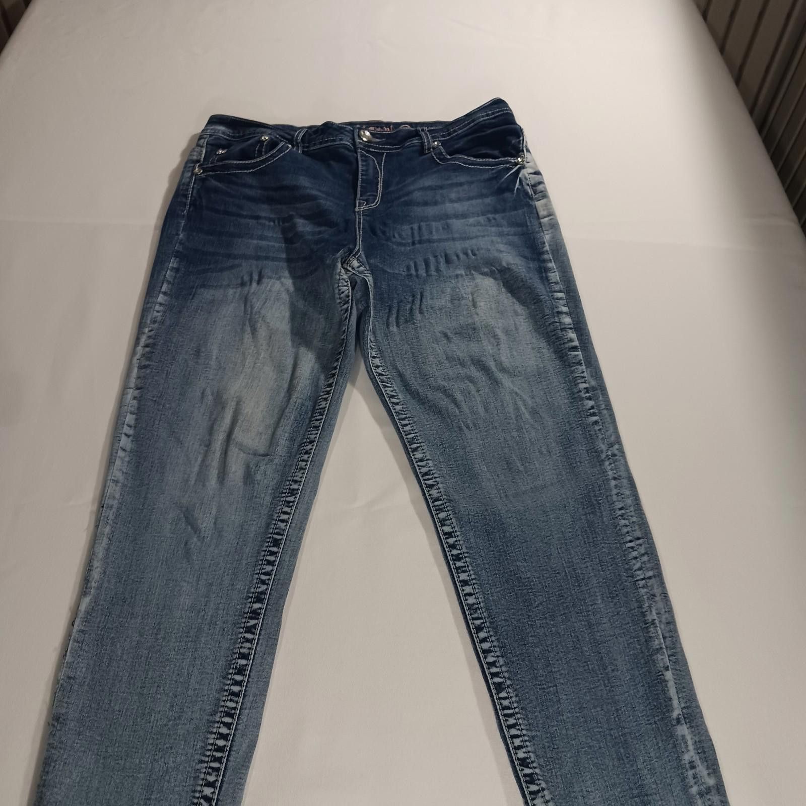 Other Rebel & Soul Women’s 12 Blue Distressed Skinny Jeans (31×30) Size 34" / US 12 / IT 48 - 10 Thumbnail