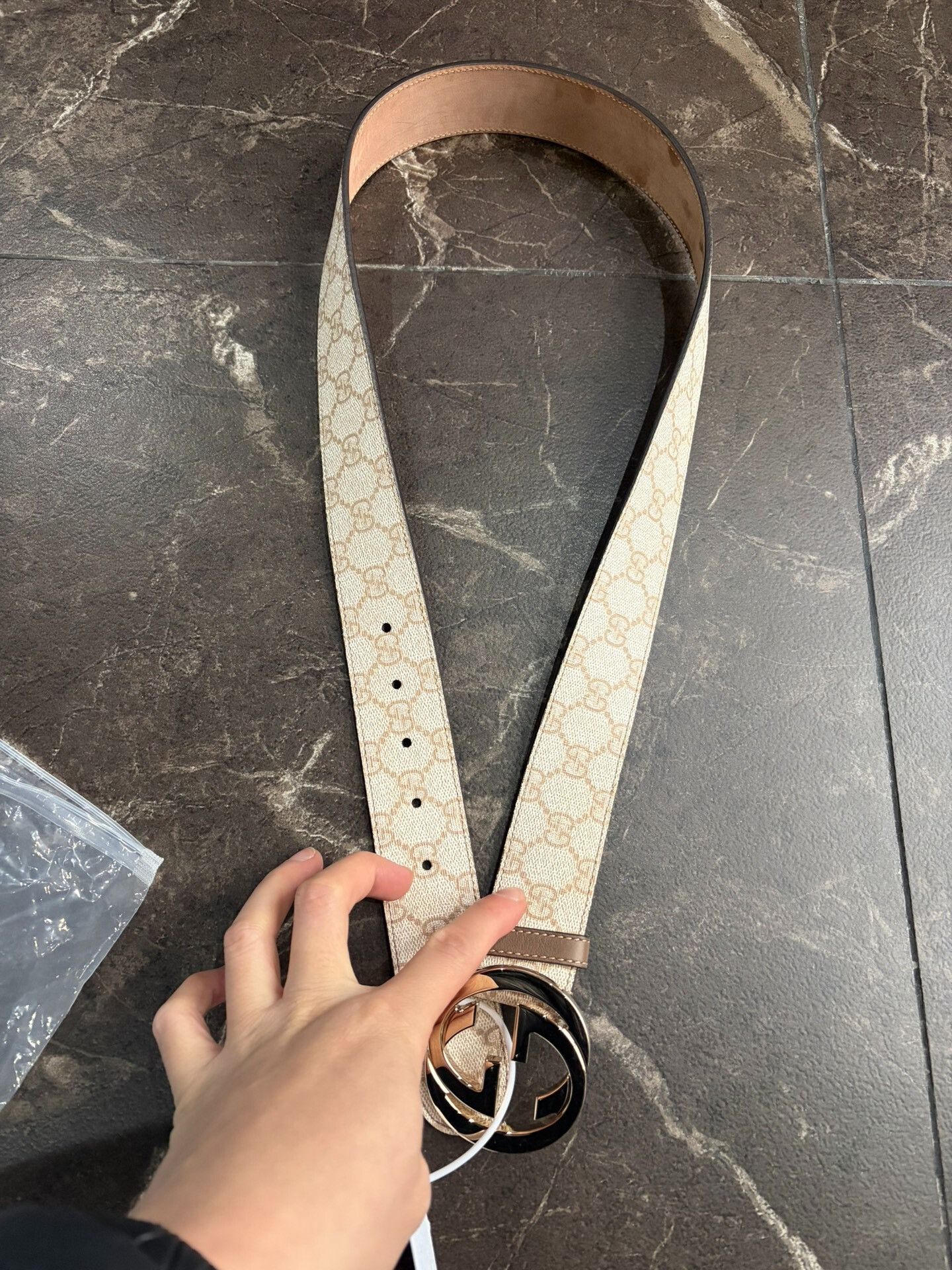 Gucci Gucci Classic G Embossed Belt Size ONE SIZE - 1 Thumbnail