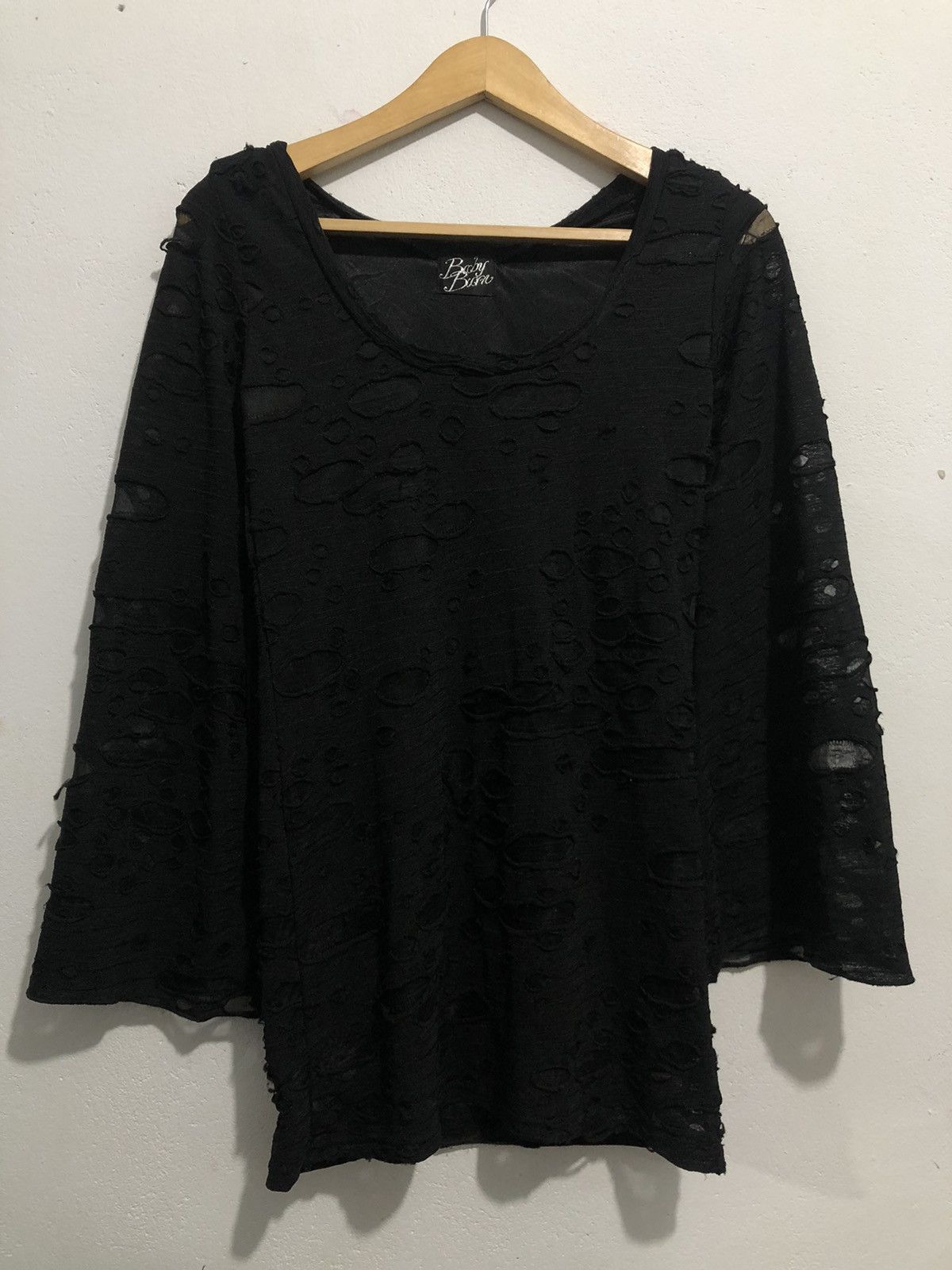 If Six Was Nine Japanese Distressed LongSleeve Isseymiyake Style Size US M / EU 48-50 / 2 - 1 Thumbnail