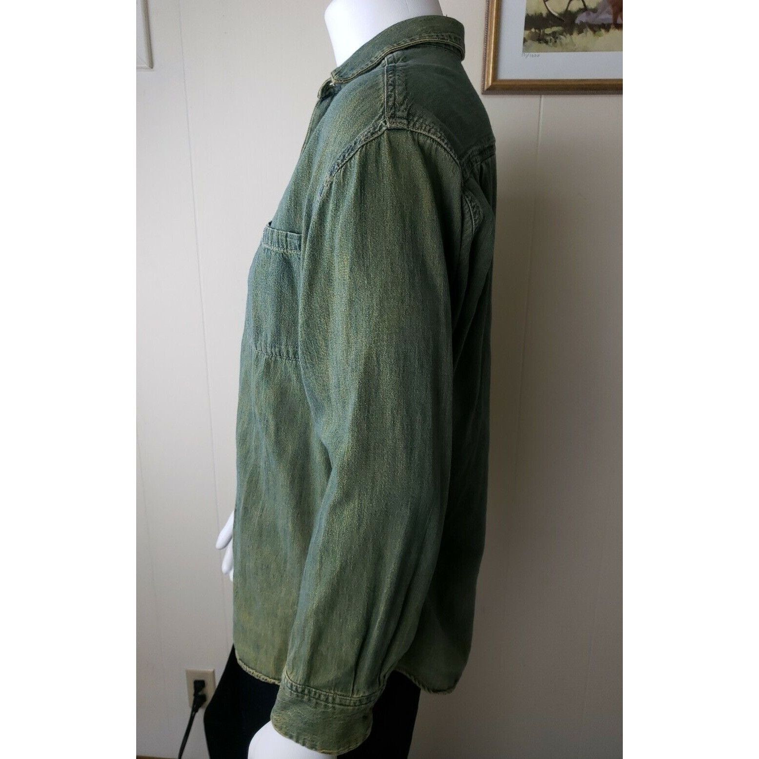 Guess 80s Guess Georges Marciano Denim Shirt Mens M Distressed Ove Size US M / EU 48-50 / 2 - 6 Thumbnail