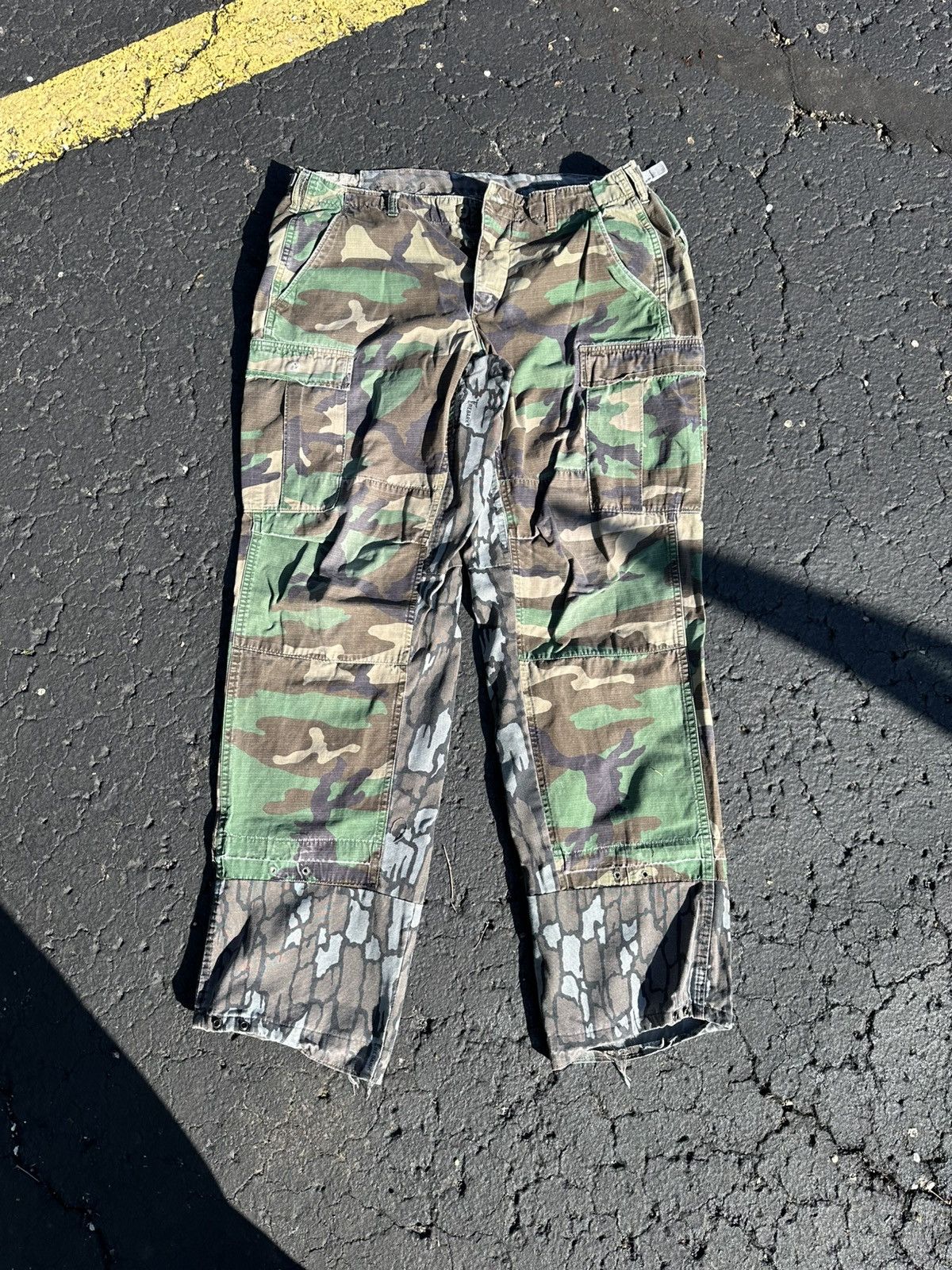Vintage Custom Camo Military Cargo Pants by Drew Reid’s Denim Repair Size US 36 / EU 52 - 1 Thumbnail