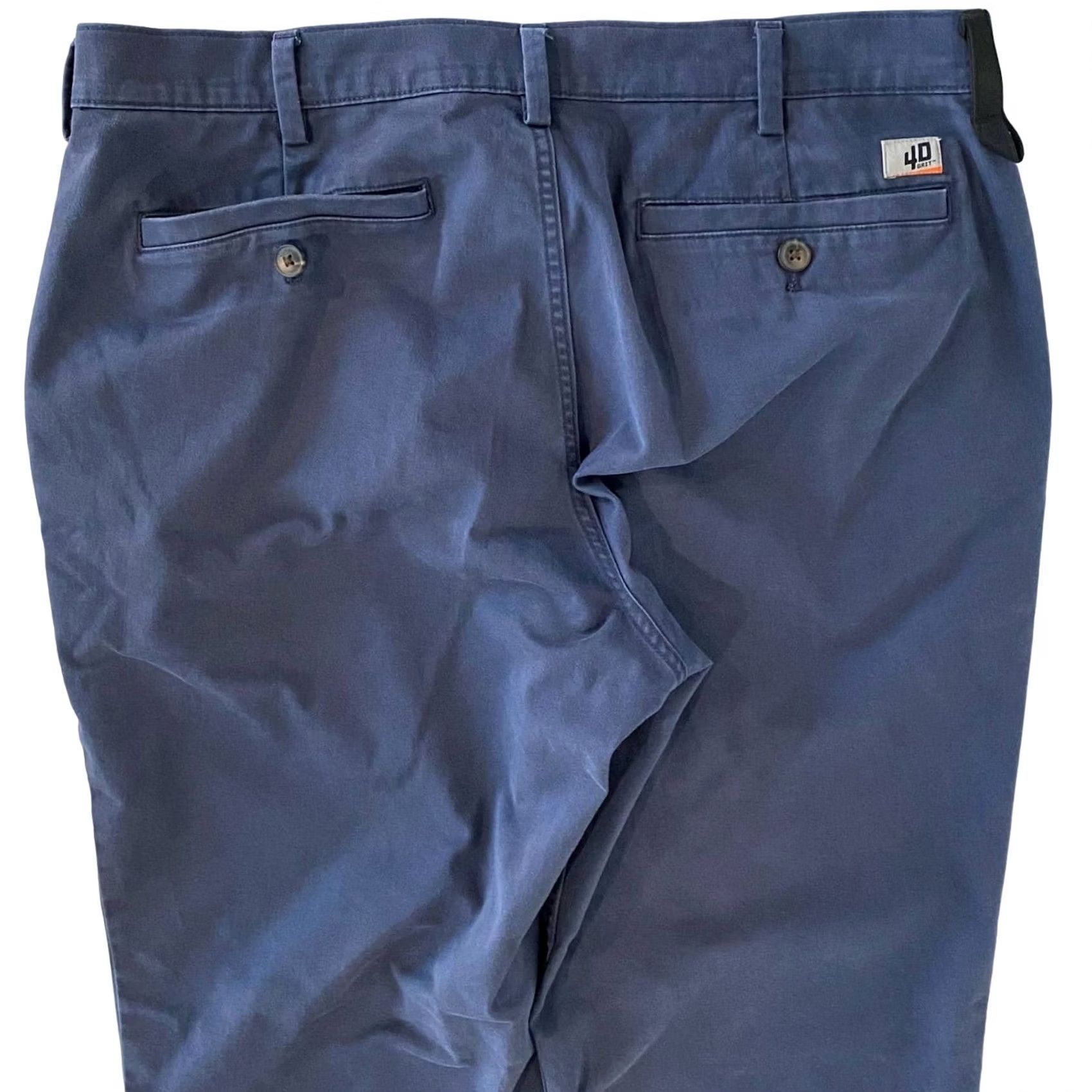 Duluth Trading Company Duluth 40-Grit Men’s Pants Chino Stretch Blue 38x33 Workwear Regular Fit Crew Key Loop Mens Size US 38 / EU 54 - 5 Thumbnail