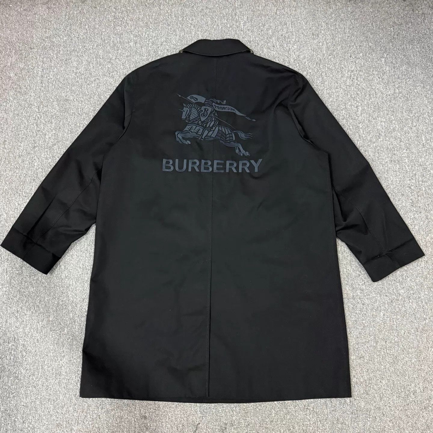 Burberry Burberry Check Embroidered Horseferry M Nylon Trench 54 99N Size US L / EU 52-54 / 3 - 2 Thumbnail