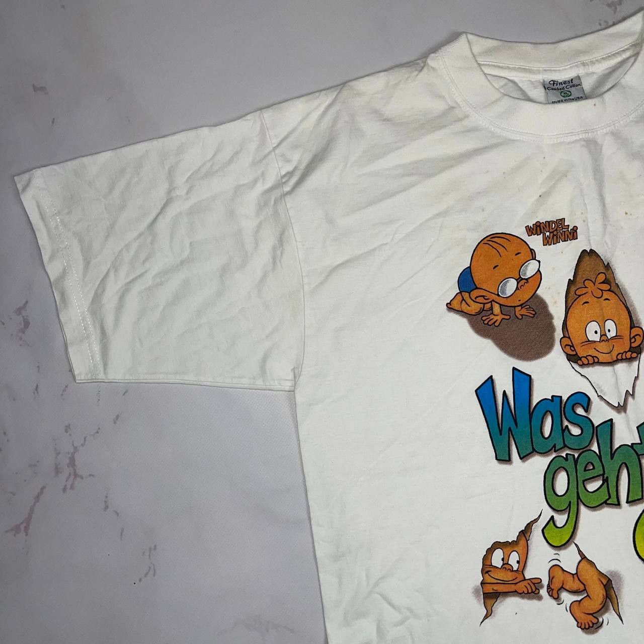 Vintage Vintage Vintage Windel Winni Was geht'n ad T-Shirt size XL Size US XL / EU 56 / 4 - 5 Thumbnail