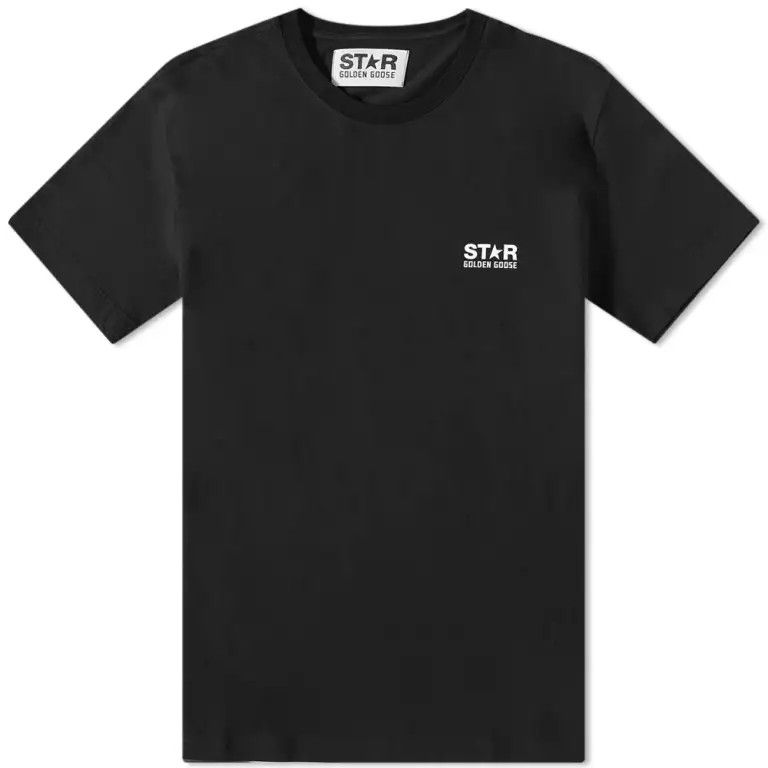 Golden Goose o1s22i1n1224 Big Star Regular T-Shirt in Black Size US L / EU 52-54 / 3 - 1 Thumbnail