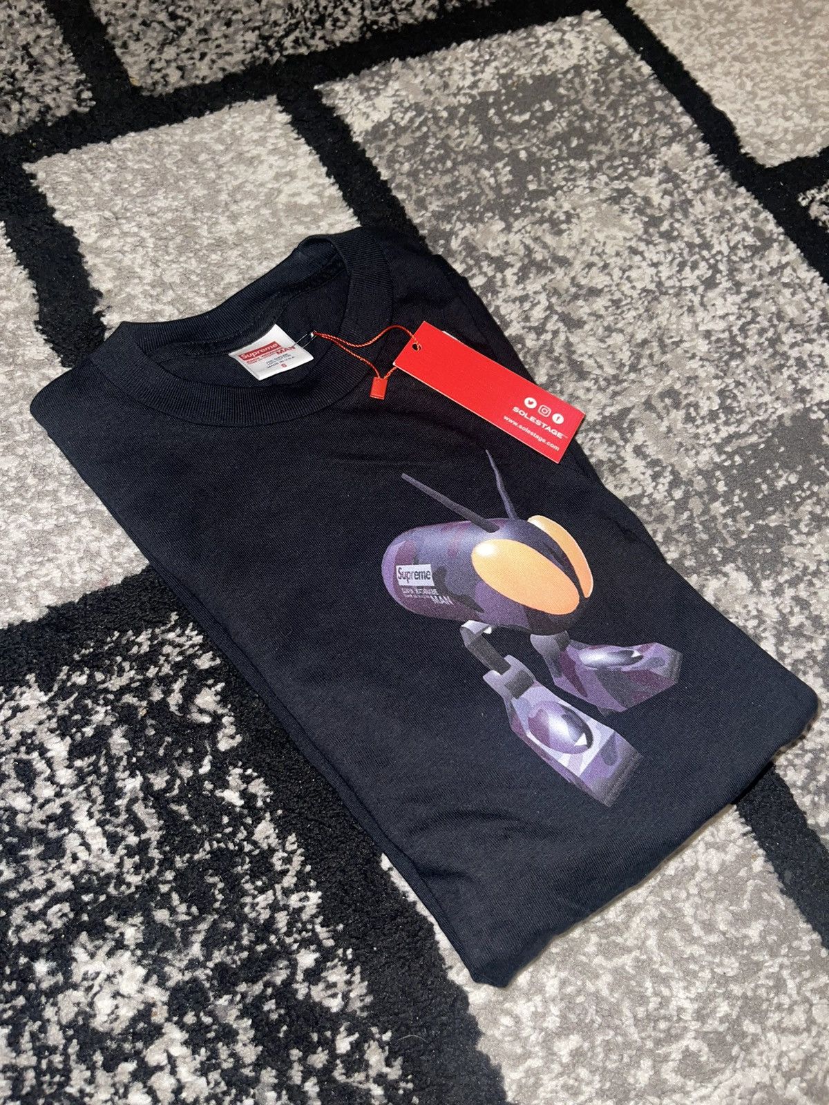 image of Comme Des Garcons x Junya Watanabe Supreme X Junya Watanabe Cdg Man Bug Tee S Black (Size Small)