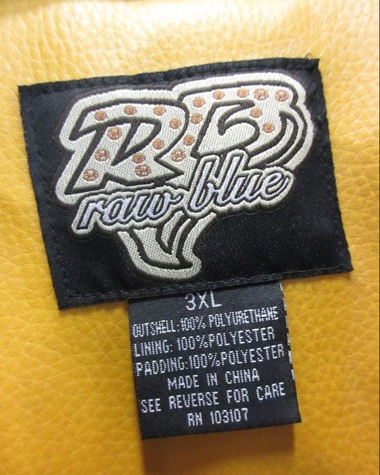 Other RAW BLUE King Of Five Borough Leather Jacket New York 3XL Size US XXL / EU 58 / 5 - 7 Thumbnail