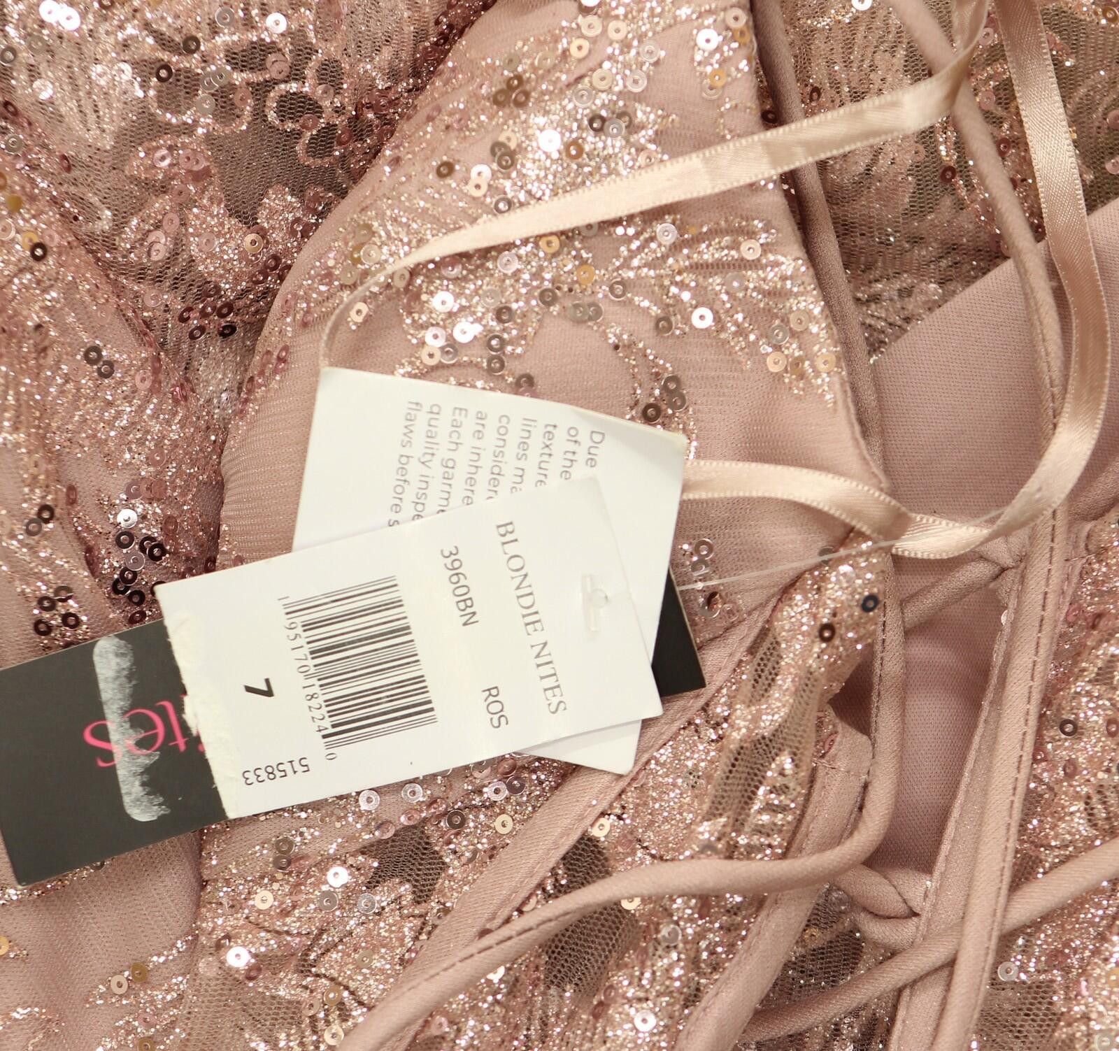 Other Blondie Nites Corset-bodice Gown Dress 3960bn Rose Pink 7 Size M / US 6-8 / IT 42-44 - 3 Thumbnail