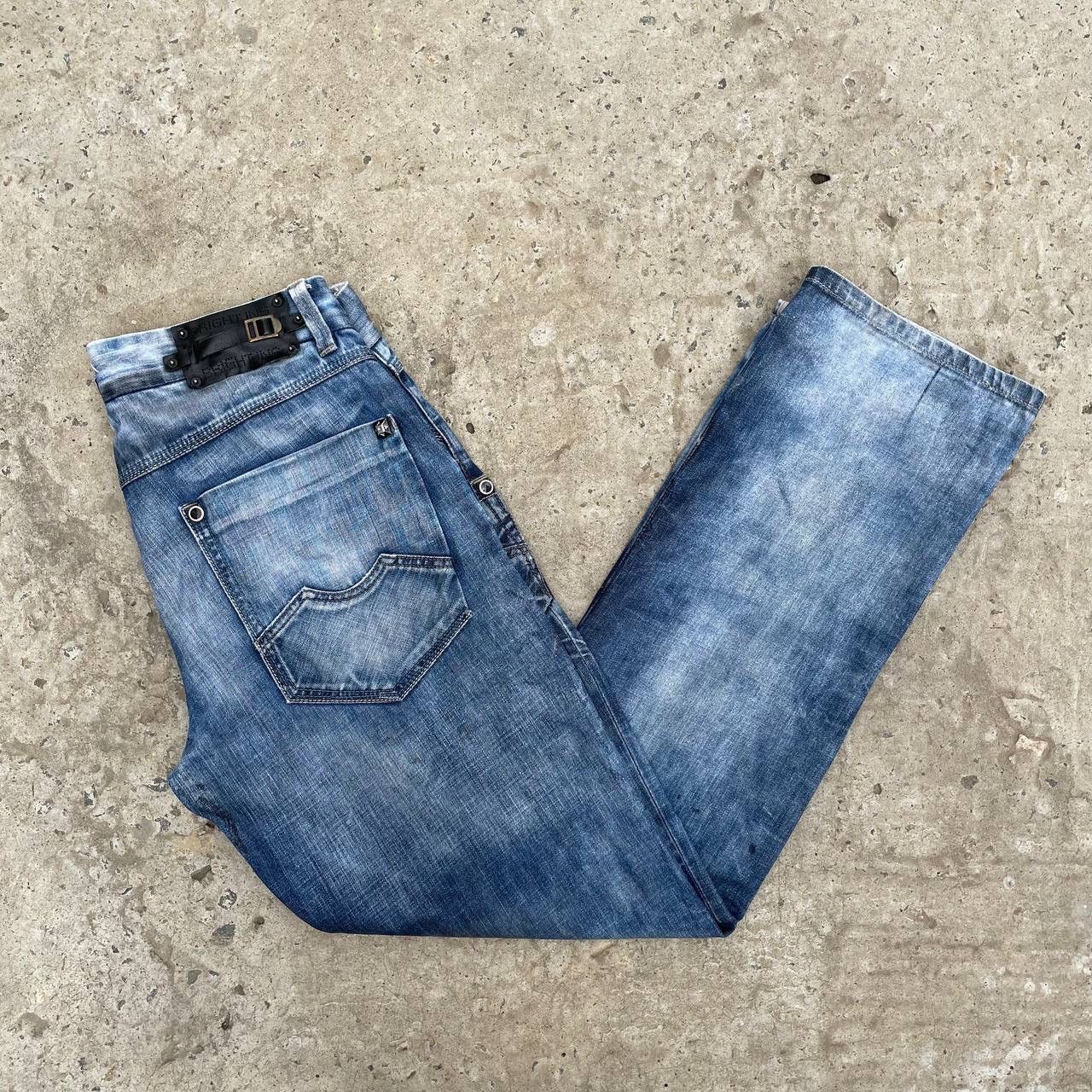 Le Grande Bleu (L.G.B.) VTG Japanese Style Crazy 🤯 Mr.Bright Jeans Baggy Rap Custom Size US 36 / EU 52 - 9 Thumbnail