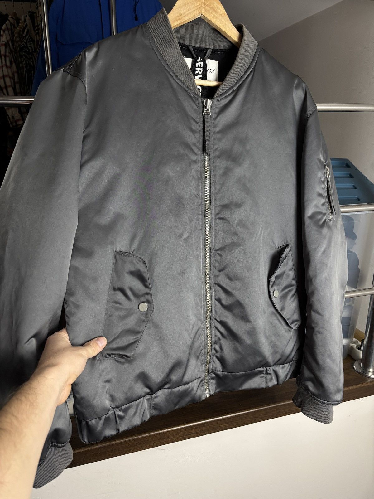 Our Legacy Our Legacy Steel Boxy Bomber Jacket Size US M / EU 48-50 / 2 - 3 Thumbnail