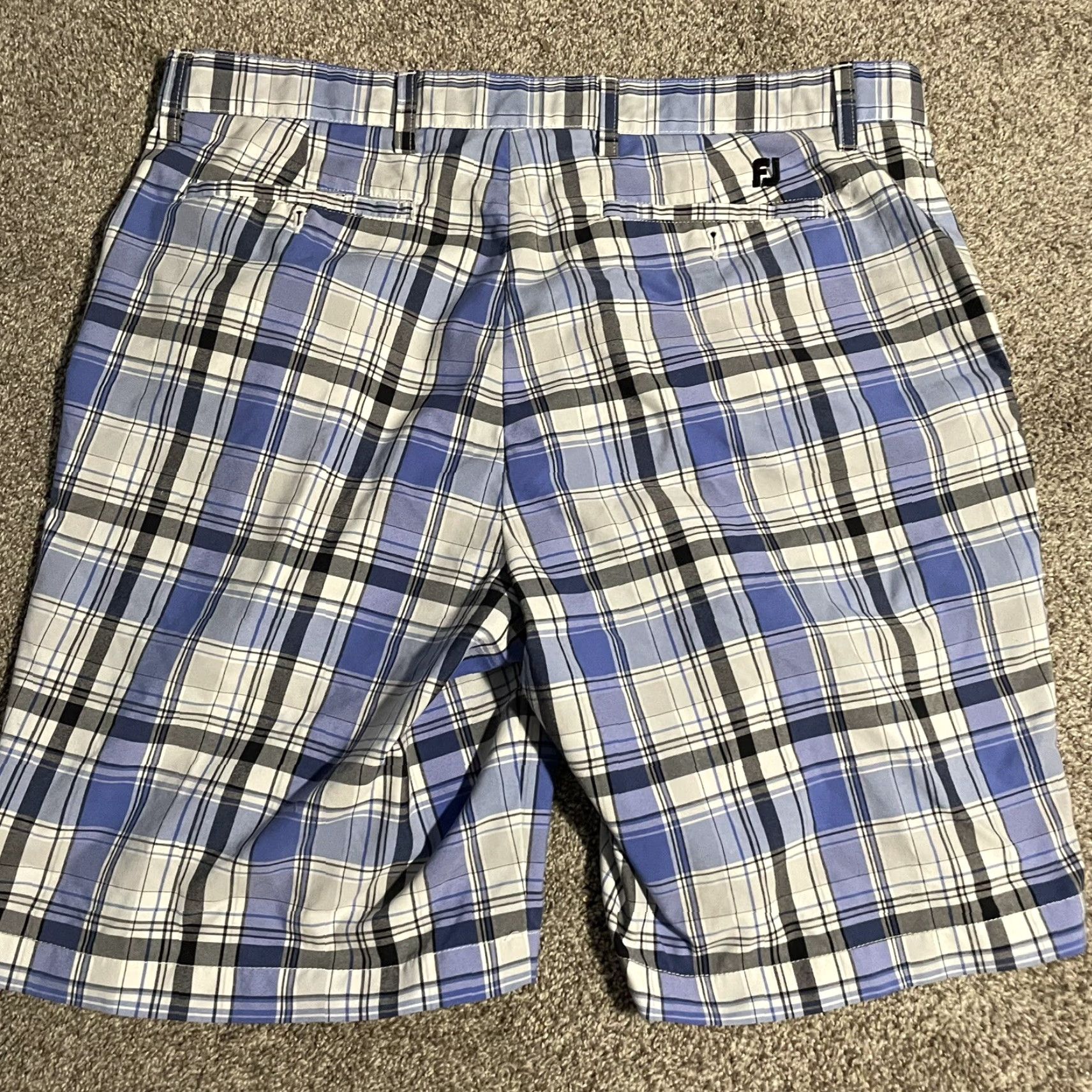 Footjoy FootJoy Nylon Blend Blue plaid golf Shorts Mens Size 36 Size US 36 / EU 52 - 5 Thumbnail