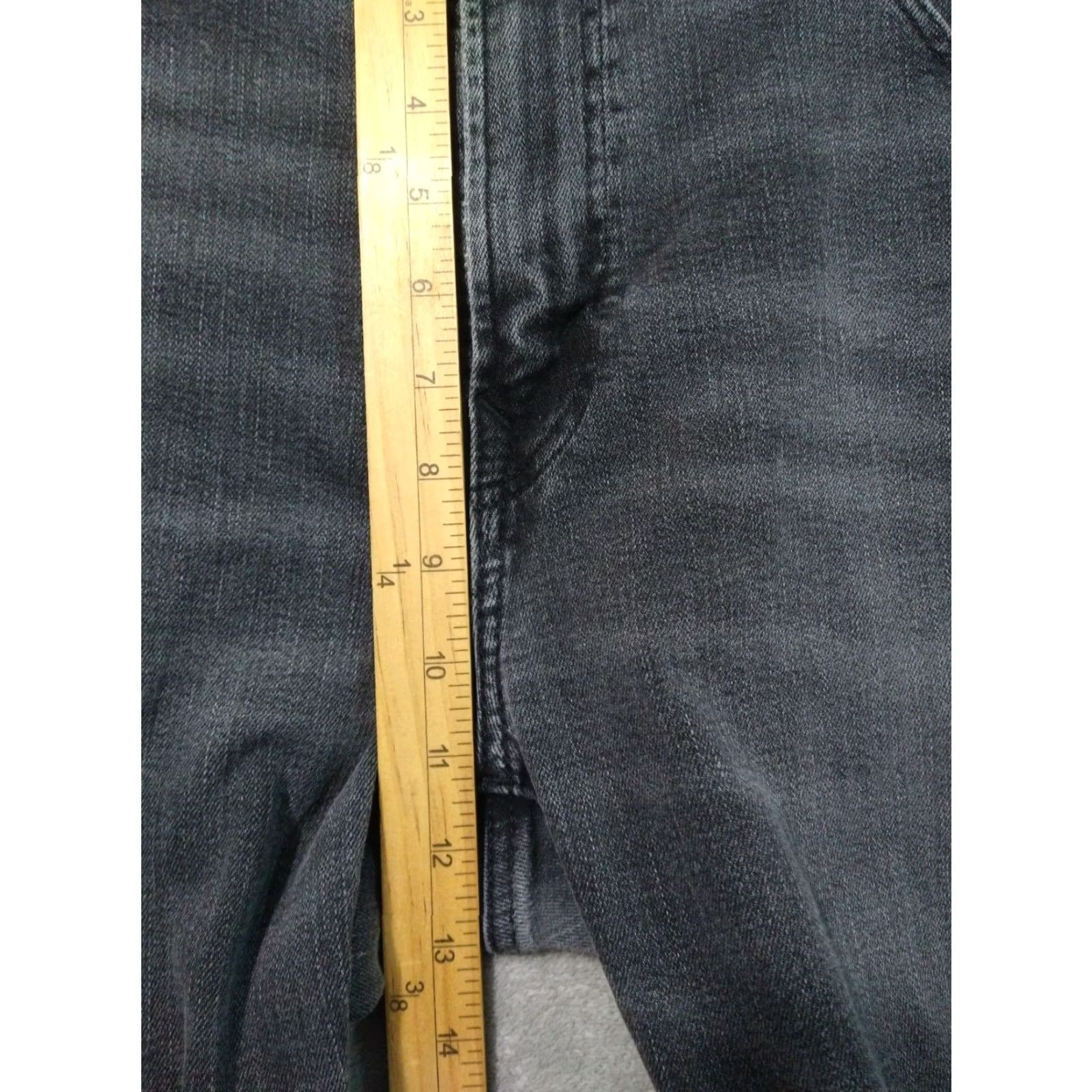 American Eagle Outfitters American Eagle Jeans Mens 38x30 Airflex Slim Mid Rise Dark Wash Black Denim Size US 38 / EU 54 - 4 Thumbnail