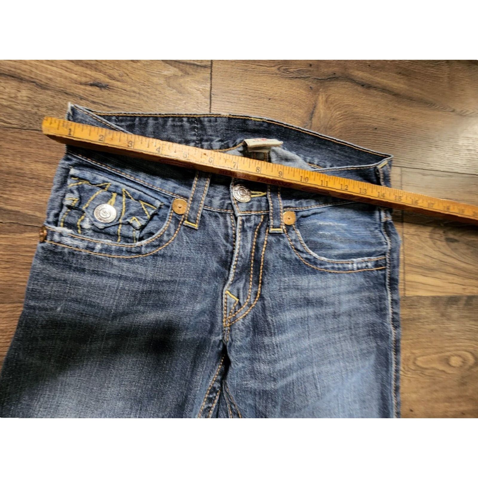 True Religion VINTAGE True Religion Ricky Jeans Women's Bootcut Jeans Size 29 Medium Wash Distressed Casual Size 29" - 5 Thumbnail