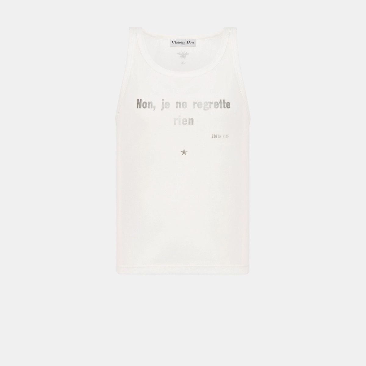 o1bcso1str0225 Regrette Rien' Tank Top in White