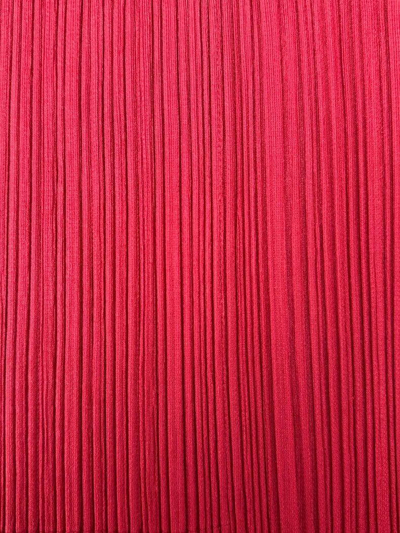 Issey Miyake Issey Miyake Red pleated vest Size L / US 10 / IT 46 - 2 Thumbnail