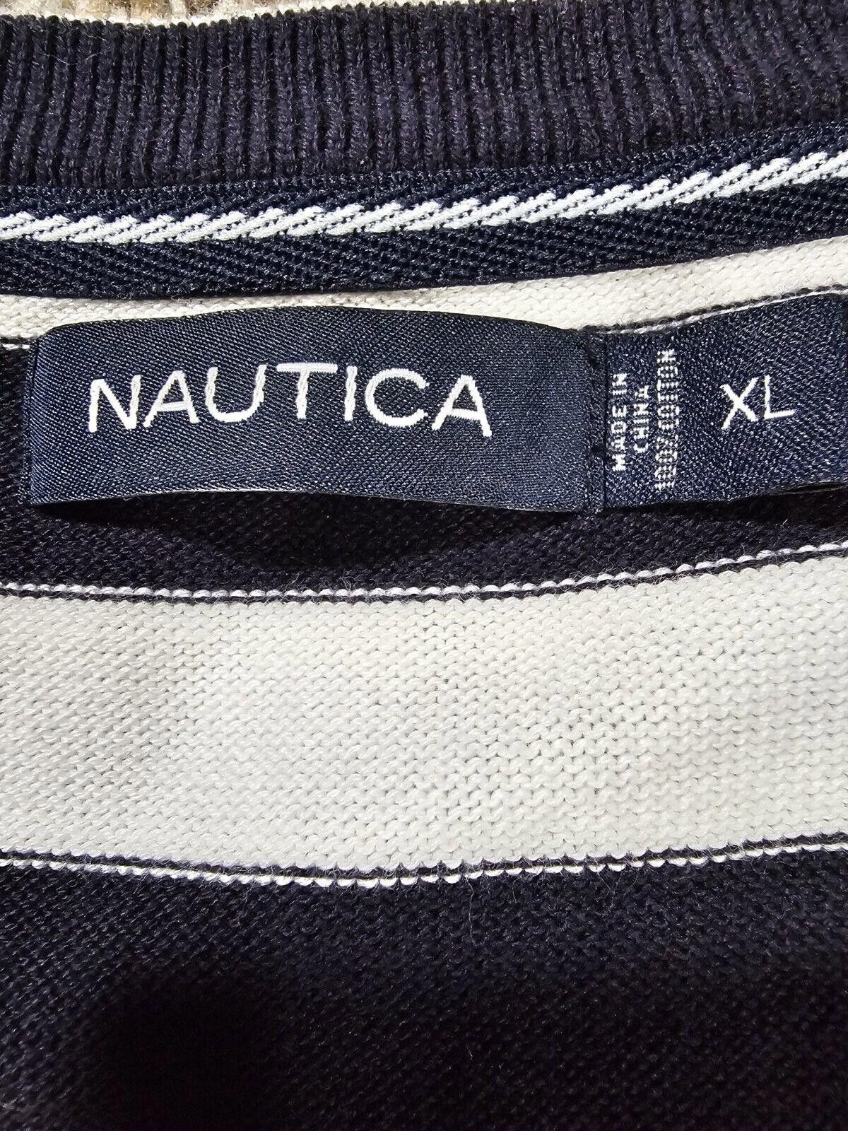 Nautica Nautica Striped Blue White Preppy Vest XL Size US XL / EU 56 / 4 - 3 Thumbnail