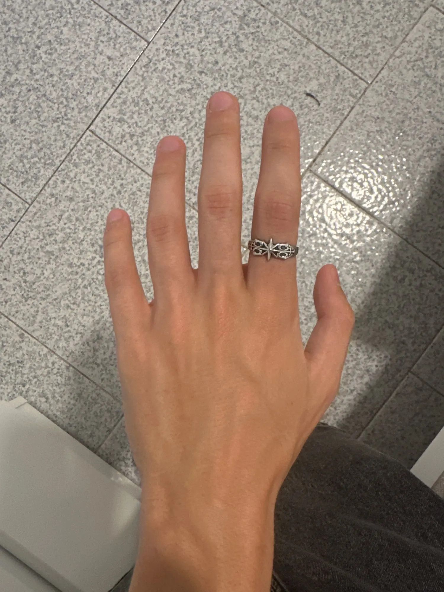 Jewelry × Vintage Resizable Chiba Original Design Six Star Ring Size ONE SIZE - 2 Thumbnail