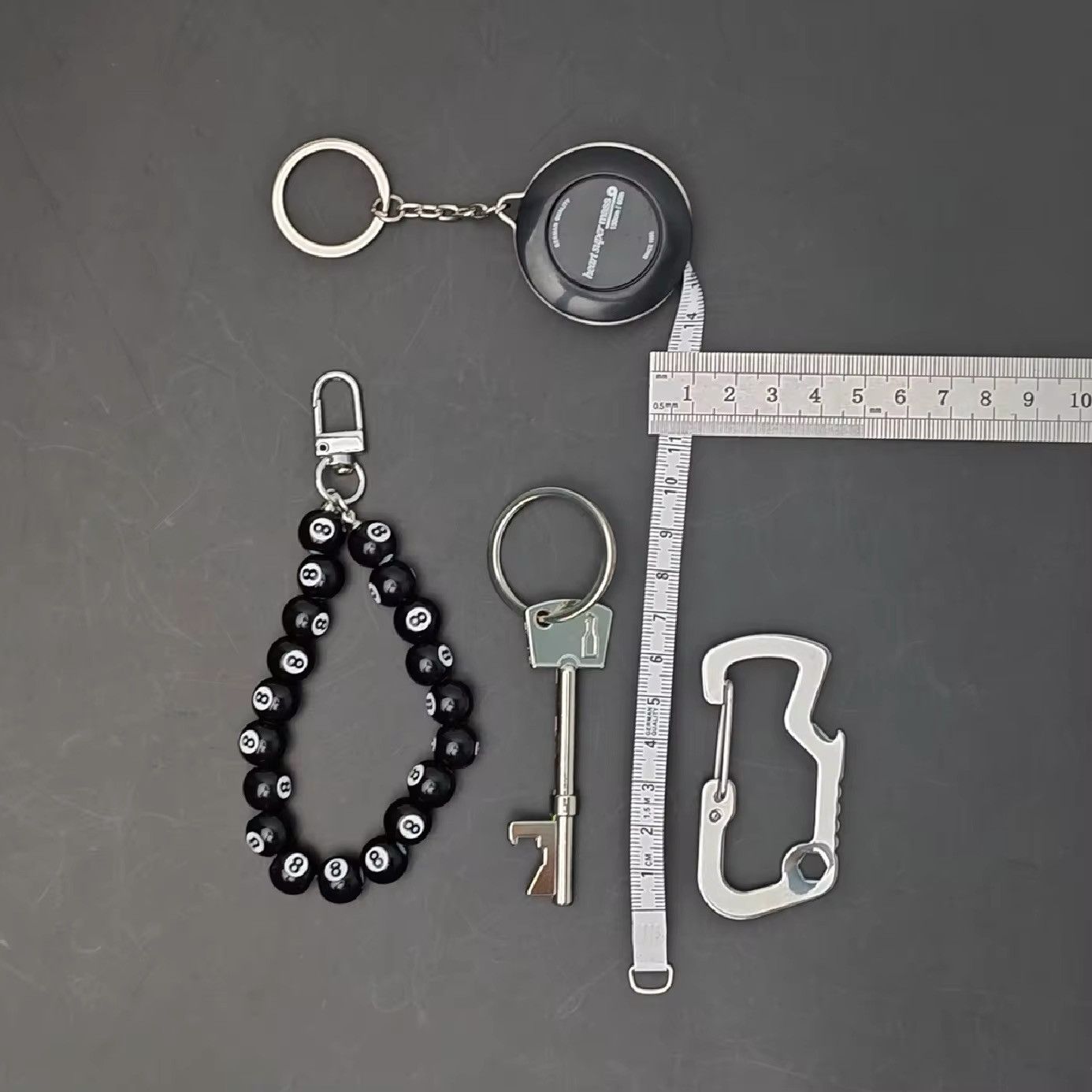 Jewelry Multi Functional Carabiner Set Keychain Accessories Size ONE SIZE - 5 Thumbnail
