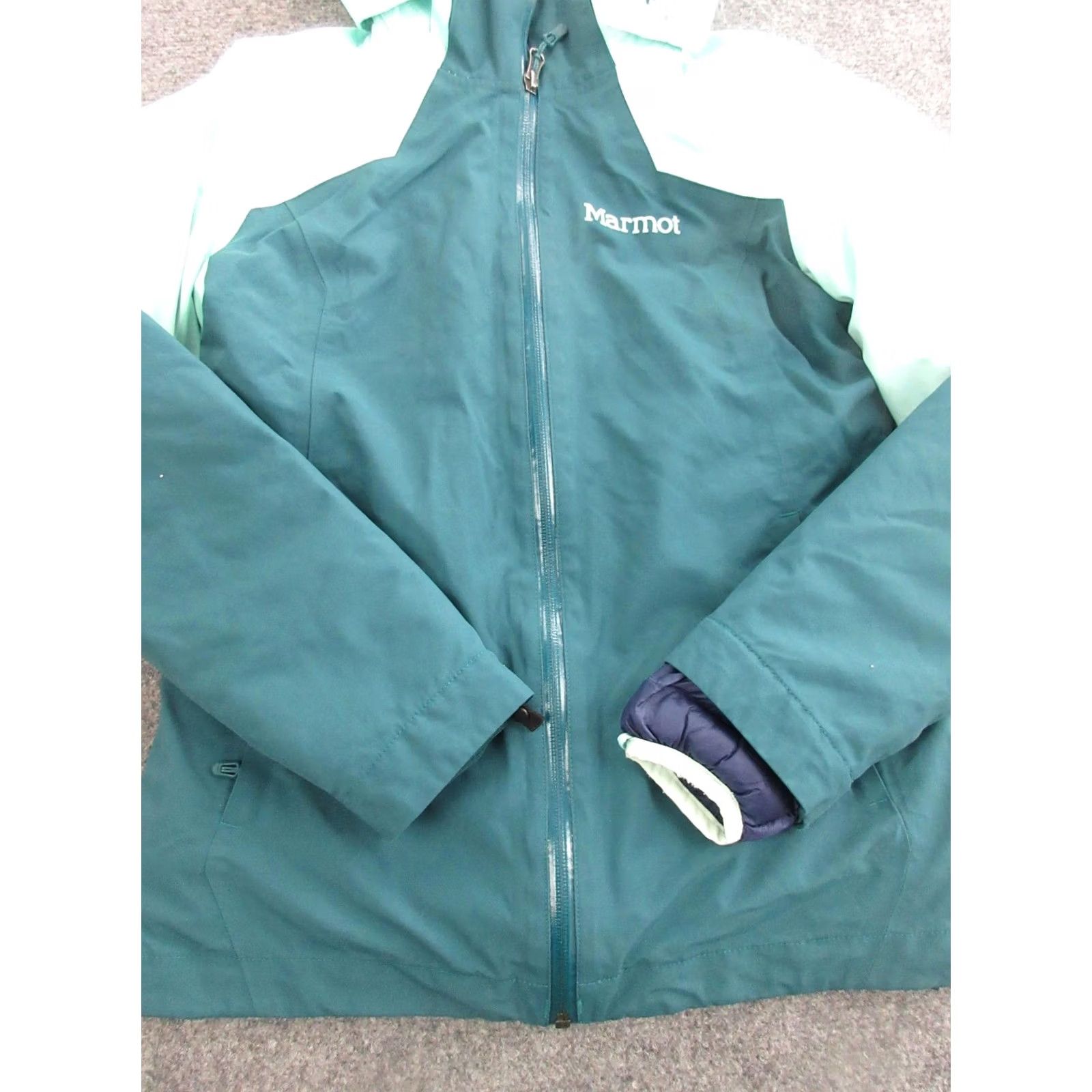Marmot Marmot Jacket Womens XS Green 3-in-1 Hooded Insulated Ski Snowboard Winter Size XS / US 0-2 / IT 36-38 - 4 Thumbnail