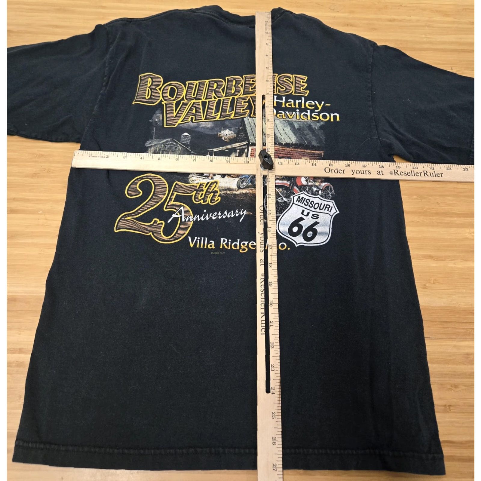 Harley Davidson VINTAGE Harley-Davidson Shirt Mens M Black Eagle Lightning 25th Anniversary 2005 Villa Ridge MO T-Shirt Mens Size US M / EU 48-50 / 2 - 6 Thumbnail