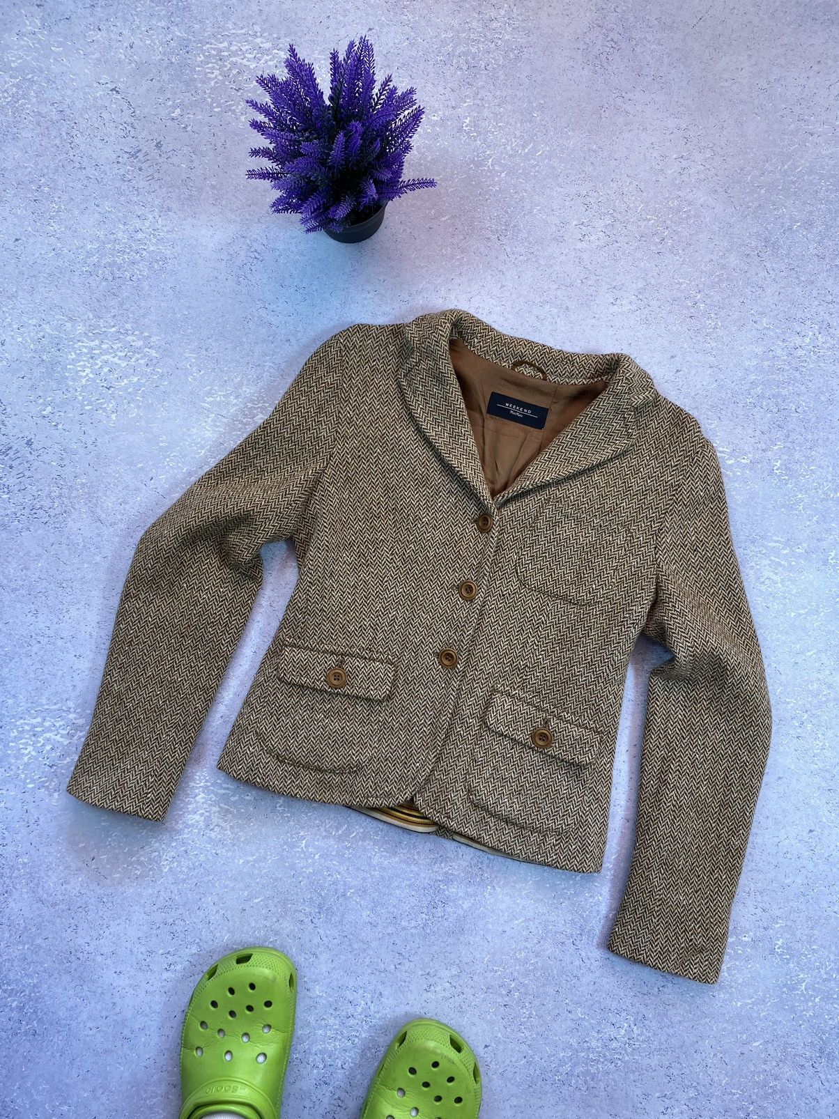 Weekend Max Mara Women’s Tweed Blazer Jacket Size 6