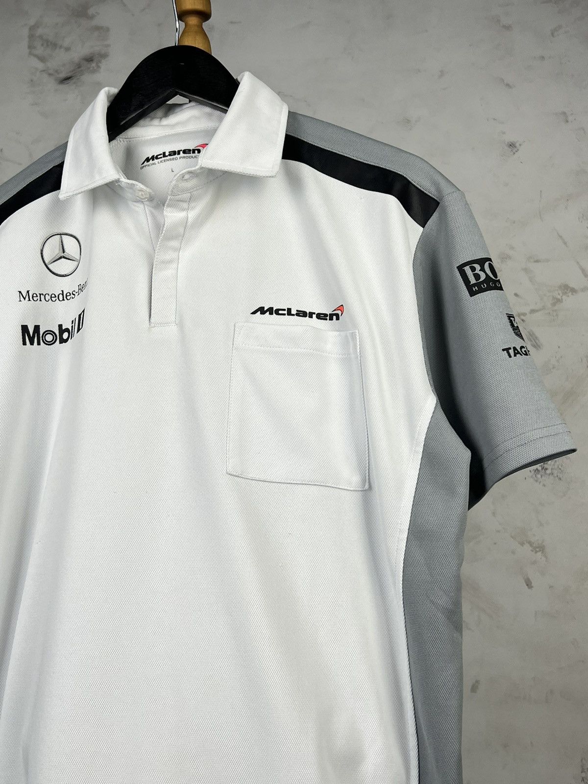 Mercedes-Benz McLaren Mercedes F1 Team Polo Shirt Hugo Boss Motorsport L Size US L / EU 52-54 / 3 - 3 Thumbnail