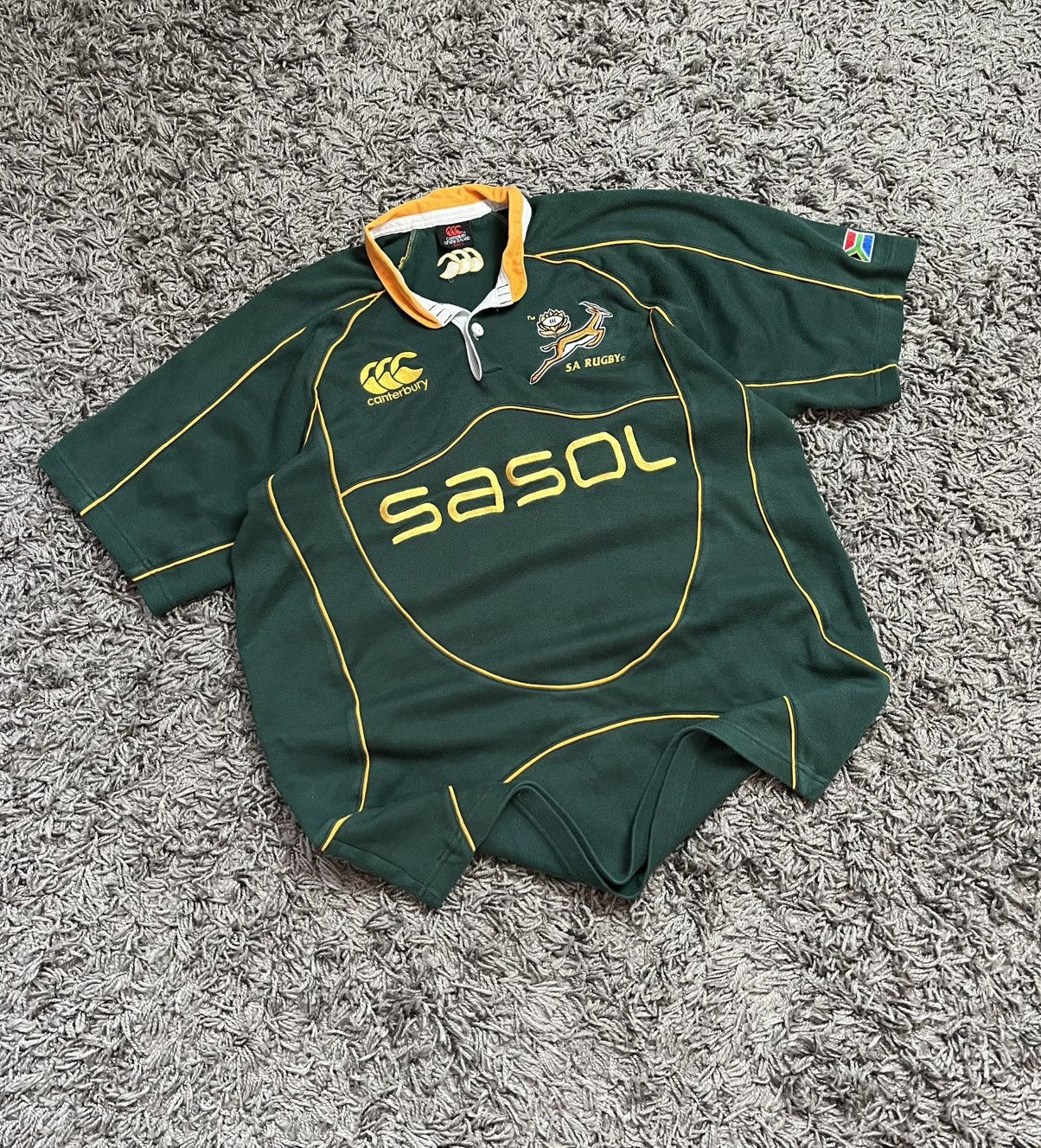 Canterbury of New Zealand Vintage 2007 South Africa Springboks Rugby Jersey Canterbury Size US L / EU 52-54 / 3 - 1 Thumbnail