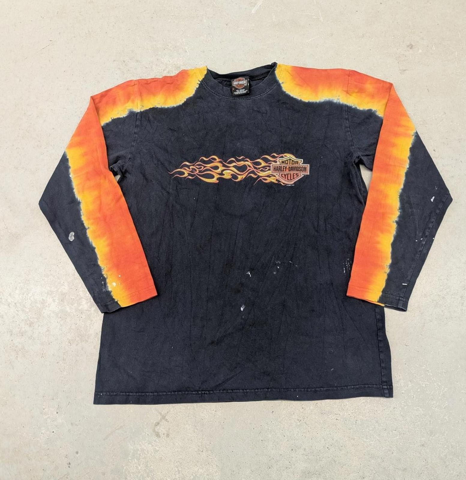 Harley Davidson Y2K 2001 Harley Davidson Thunder Creek Long Sleeve shirt Size US M / EU 48-50 / 2 - 3 Thumbnail
