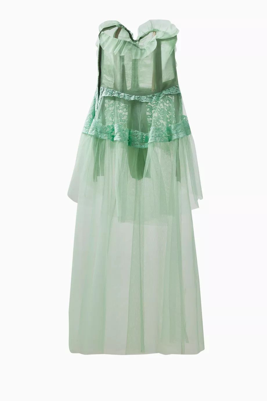 Maison Margiela o1y0625 Maxi Dress in Light Green Size XS / US 0-2 / IT 36-38 - 2 Thumbnail