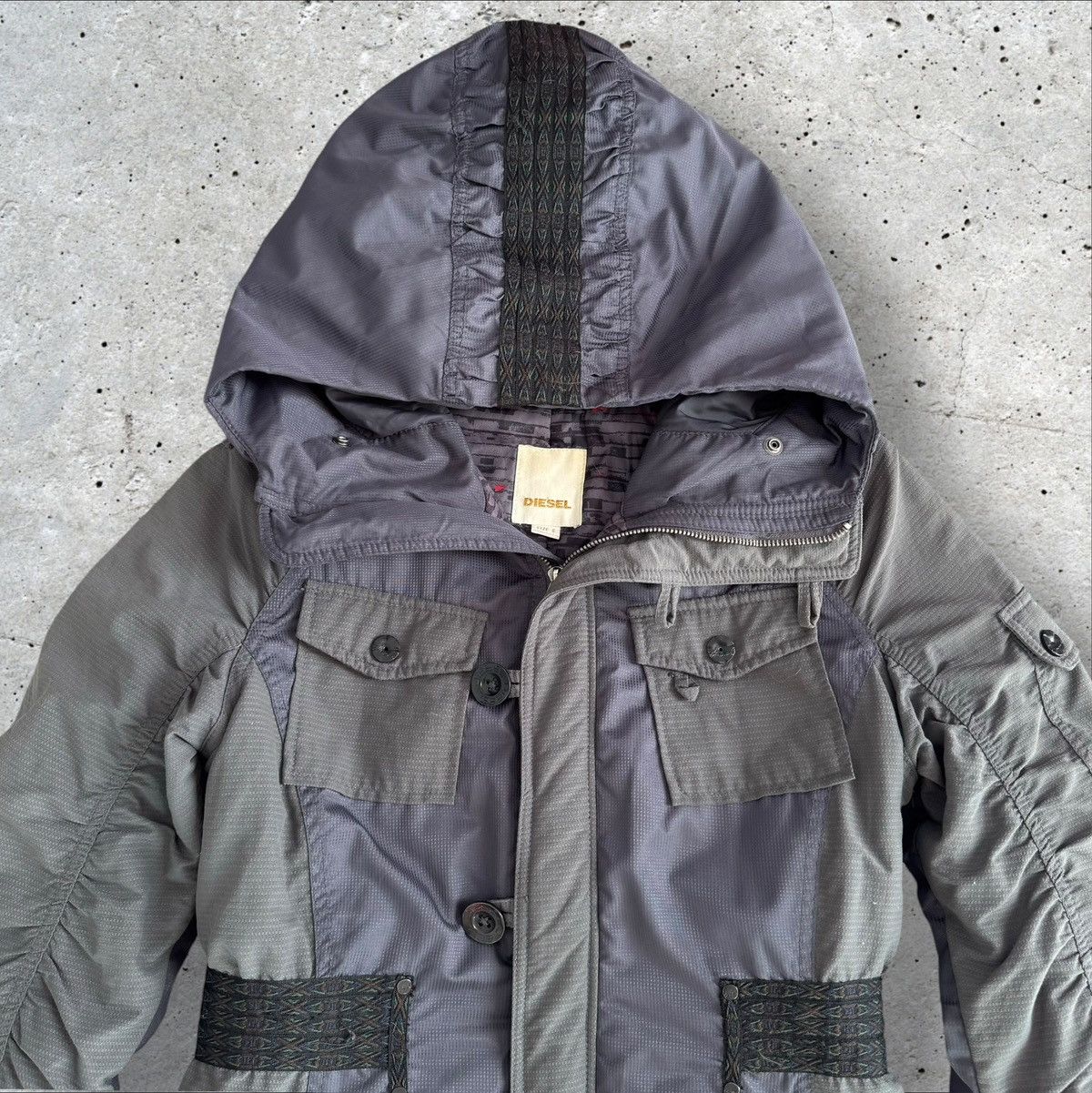 Diesel × Vintage DIESEL VINTAGE ARCHIVE RARE HOODED LONG JACKET Size S / US 4 / IT 40 - 4 Thumbnail