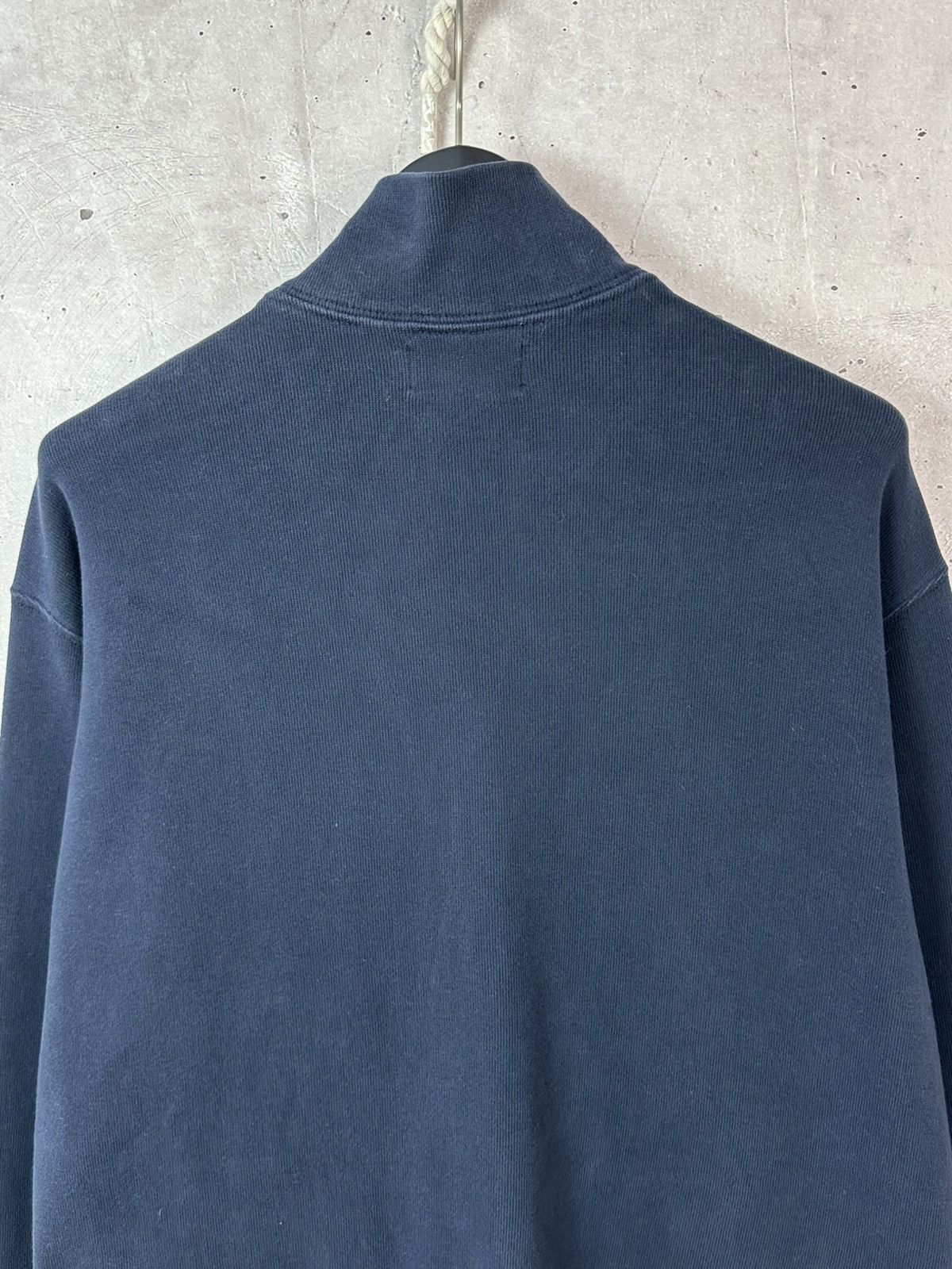 Polo Ralph Lauren Vintage Ralph Lauren Full Zip Navy Blue Cotton Jumper Size US XL / EU 56 / 4 - 9 Thumbnail