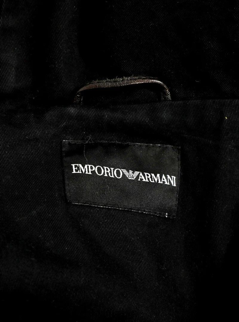 Emporio Armani Emporio Armani Buffalo Leather Fur Hooded Jacket $2410 Size US M / EU 48-50 / 2 - 3 Thumbnail