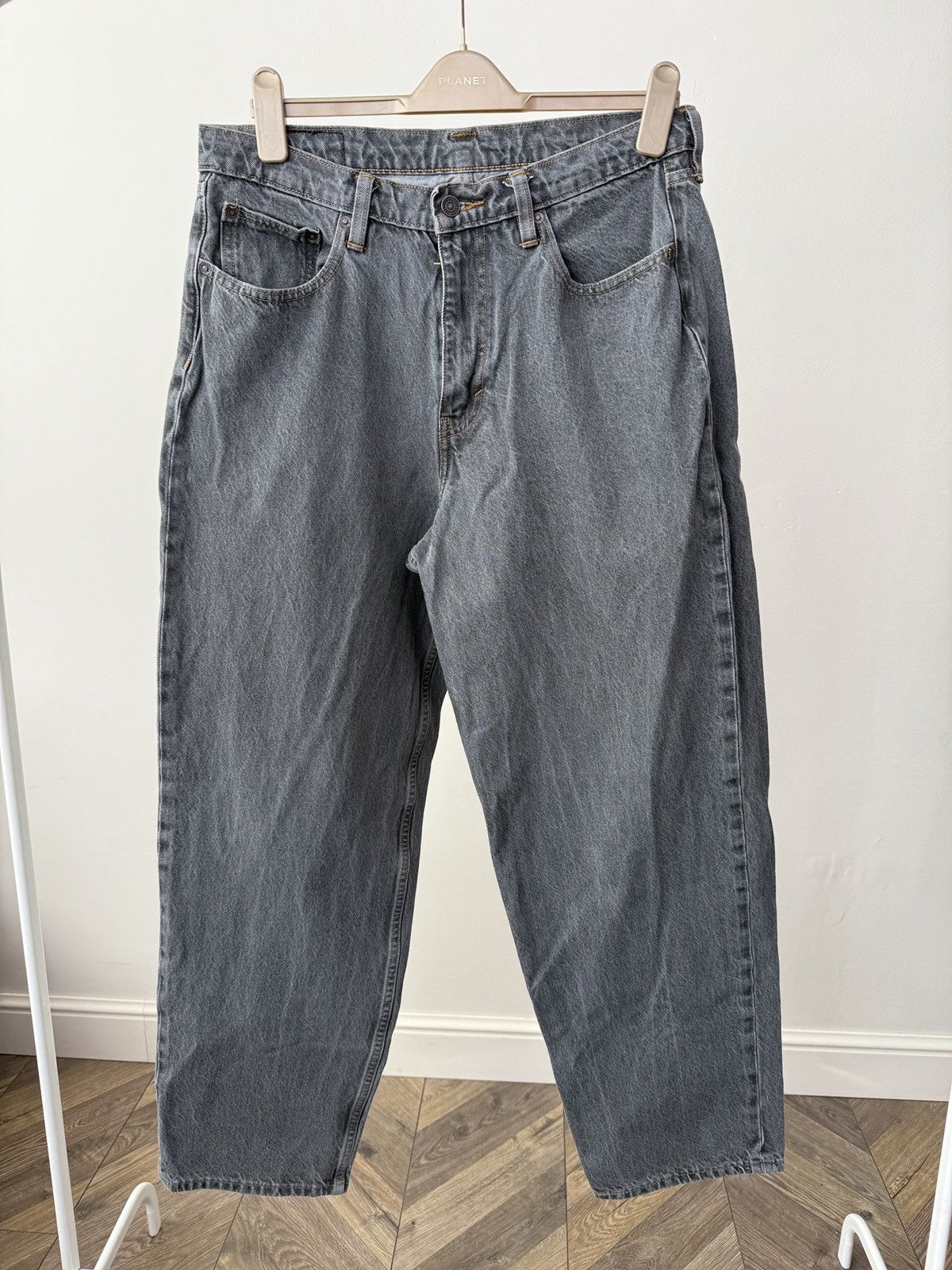 Vintage Levi’s Baggy Grey Denim Jeans W32 L32 Vintage Style