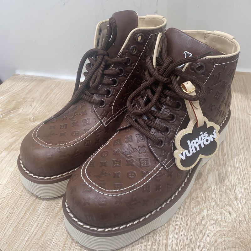 Louis Vuitton Tyler, The Creator x Louis Vuitton Brown Martens -2508 Size US 8 / EU 41 - 2 Thumbnail