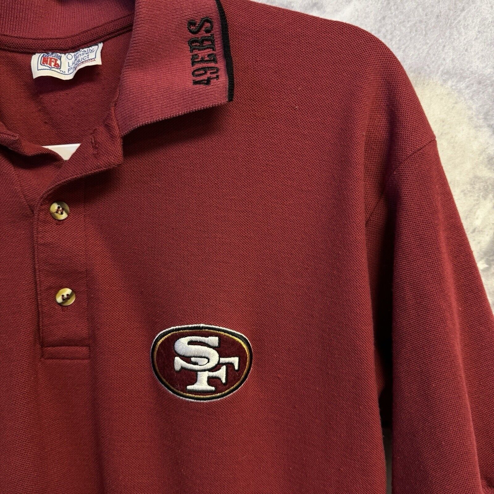 NFL Vintage San Francisco 49ers Polo Shirt Mens XL Red 90s NFL Size US XL / EU 56 / 4 - 4 Thumbnail