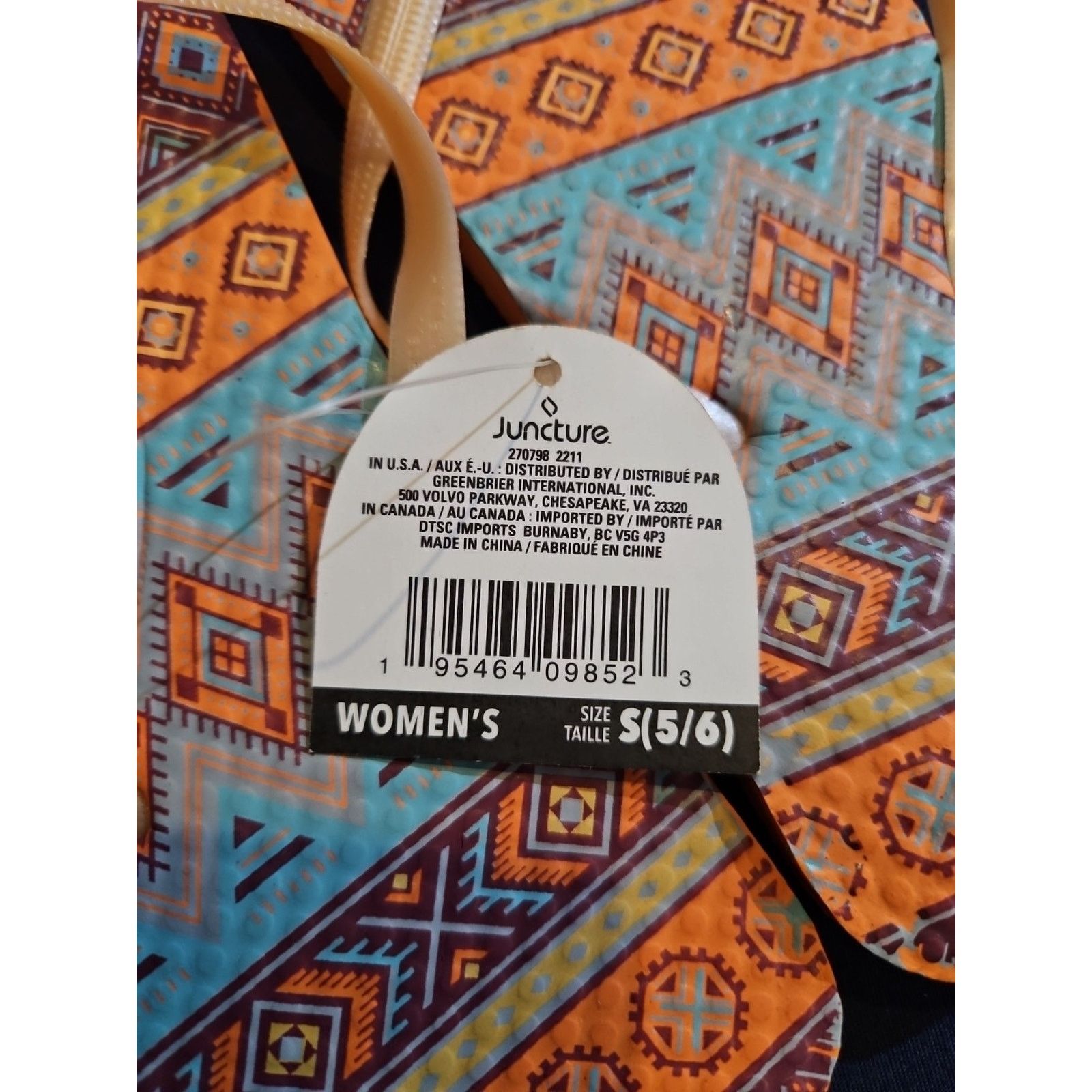 Other Juncture Women's 5/6 Flip Flops / Sandals Size US 5 / IT 35 - 4 Thumbnail
