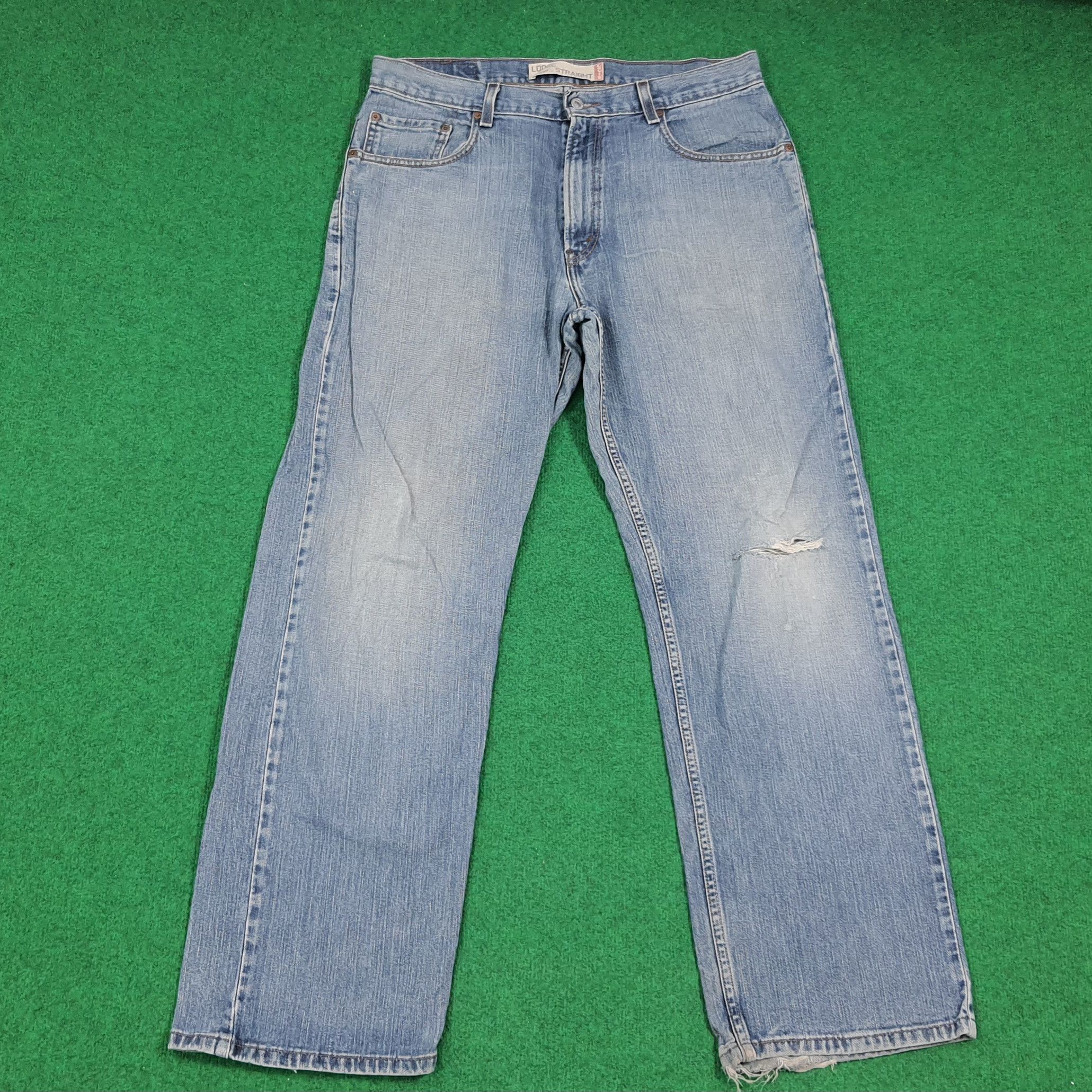 Levi's Vintage Levi's 569 Loose Straight Distressed Jeans C280N18 Size US 34 / EU 50 - 1 Thumbnail