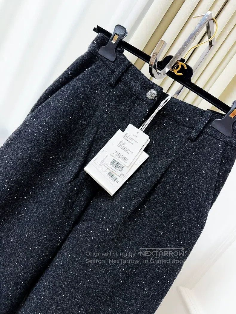 Chanel Chanel 21b full of stars and snowflakes black tweed trouse Size 24" / US 00 / IT 34 - 3 Thumbnail