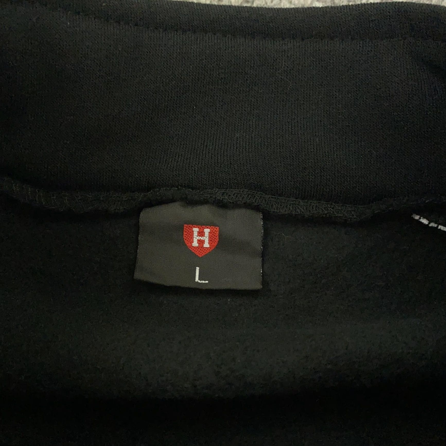 Vintage VINTAGE Harvard Jacket Mens Large Black Full Zip Track Uniform School Crest Embroidered Size US L / EU 52-54 / 3 - 4 Thumbnail