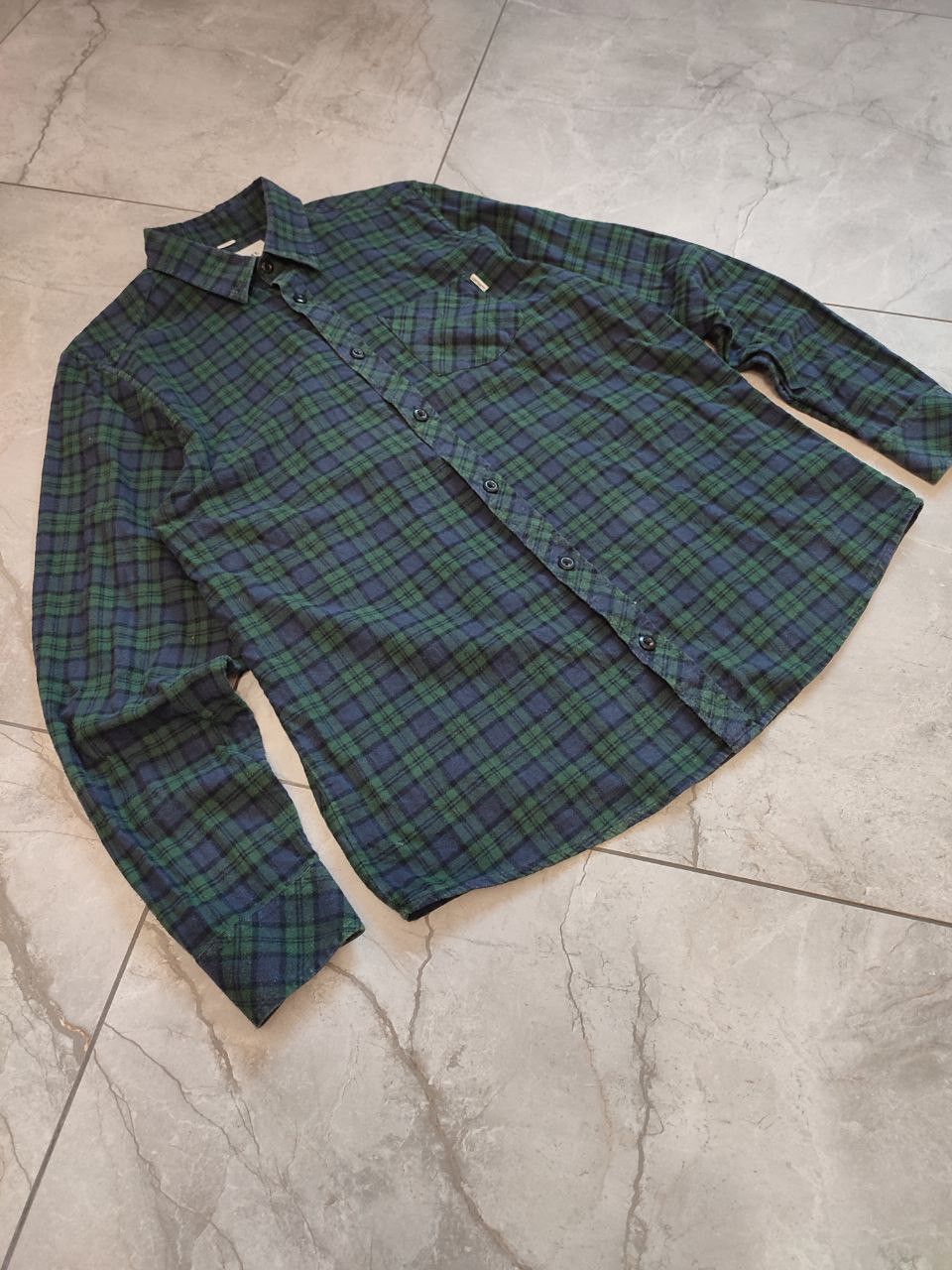 Carhartt Carhartt WIP regular shirt green navy cage print M size Size US M / EU 48-50 / 2 - 2 Thumbnail