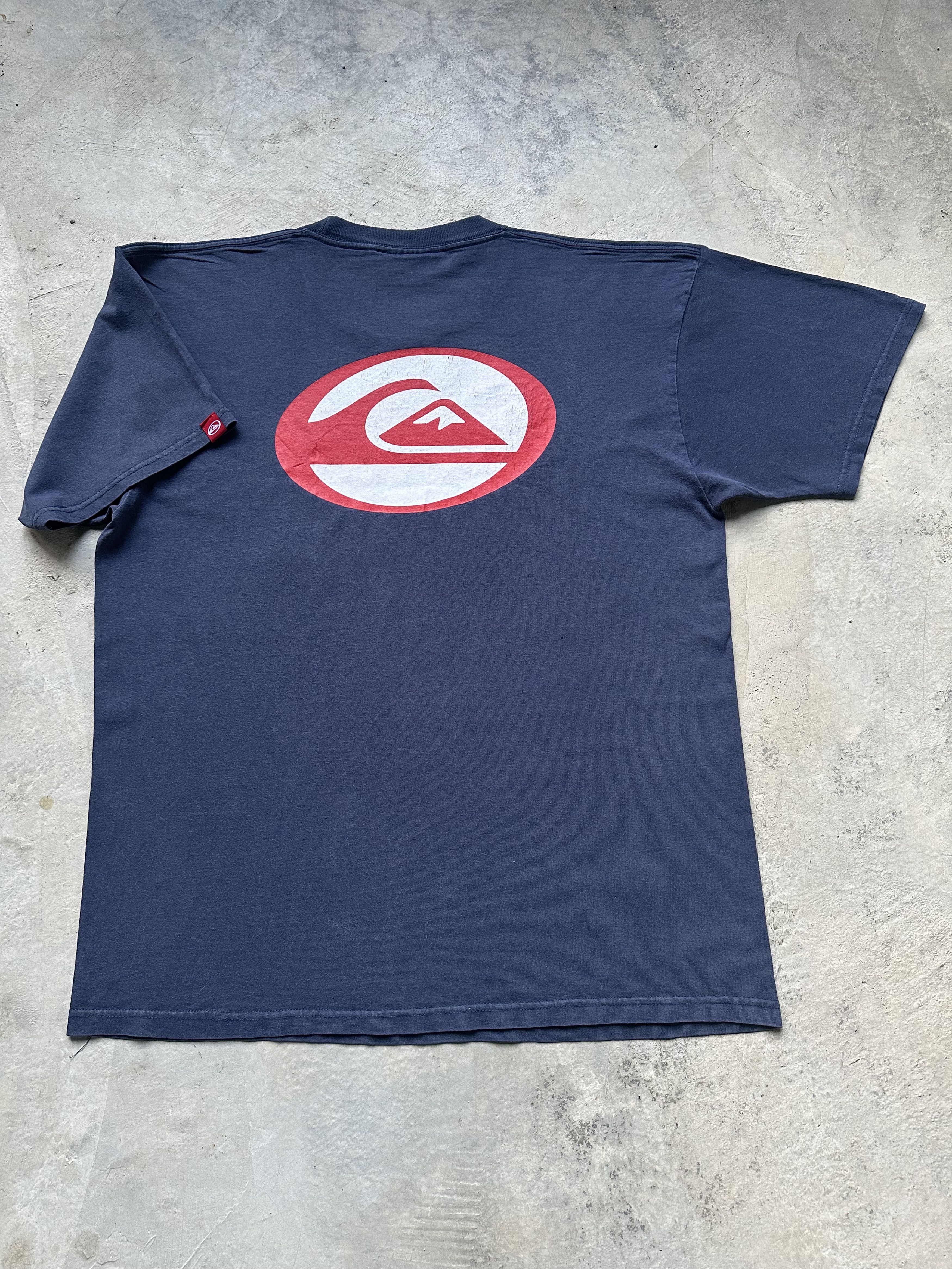 Quicksilver Vintage 90s Quiksilver Big Logo Graphic Tee Size US L / EU 52-54 / 3 - 1 Thumbnail