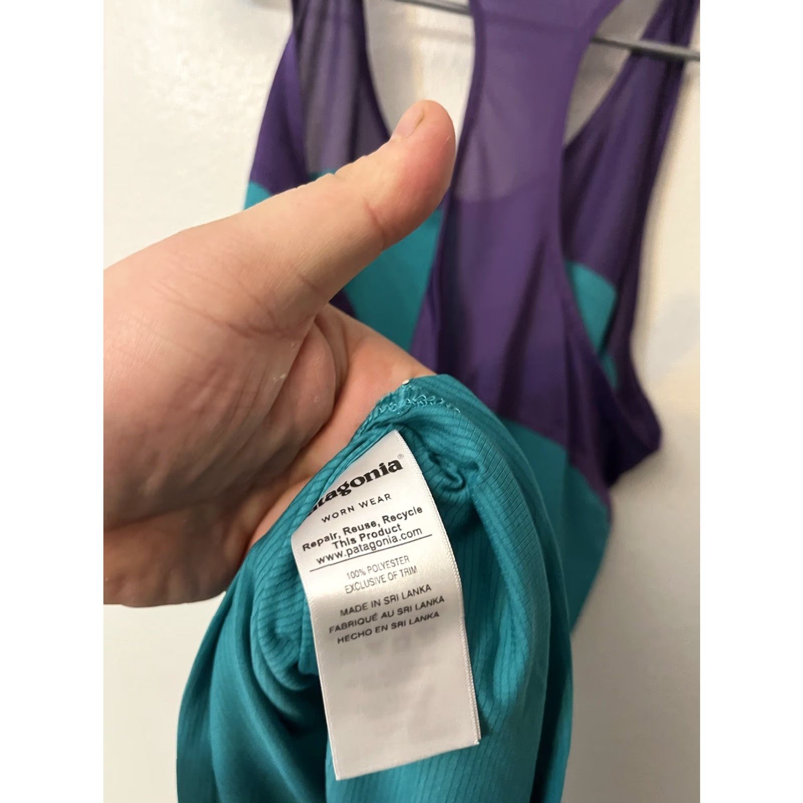 Patagonia Patagonia Windchaser Tank Top Women S Sleeveless Blue Polyester Active Run Gym Training Weight Size S / US 4 / IT 40 - 6 Thumbnail