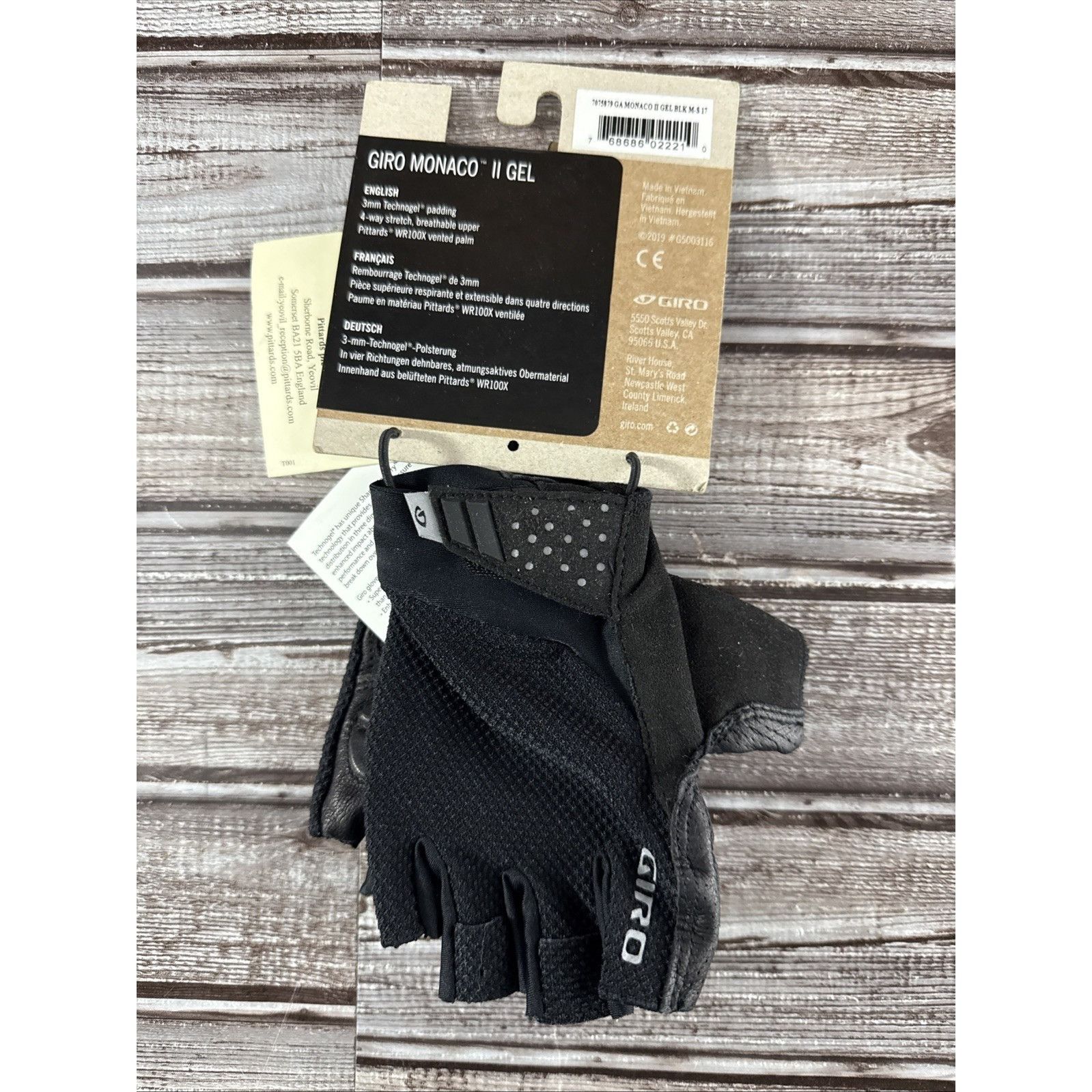 Giro GIRO MONACO II FINGERLESS CYCLING GLOVES SMALL 07 Size ONE SIZE - 2 Thumbnail