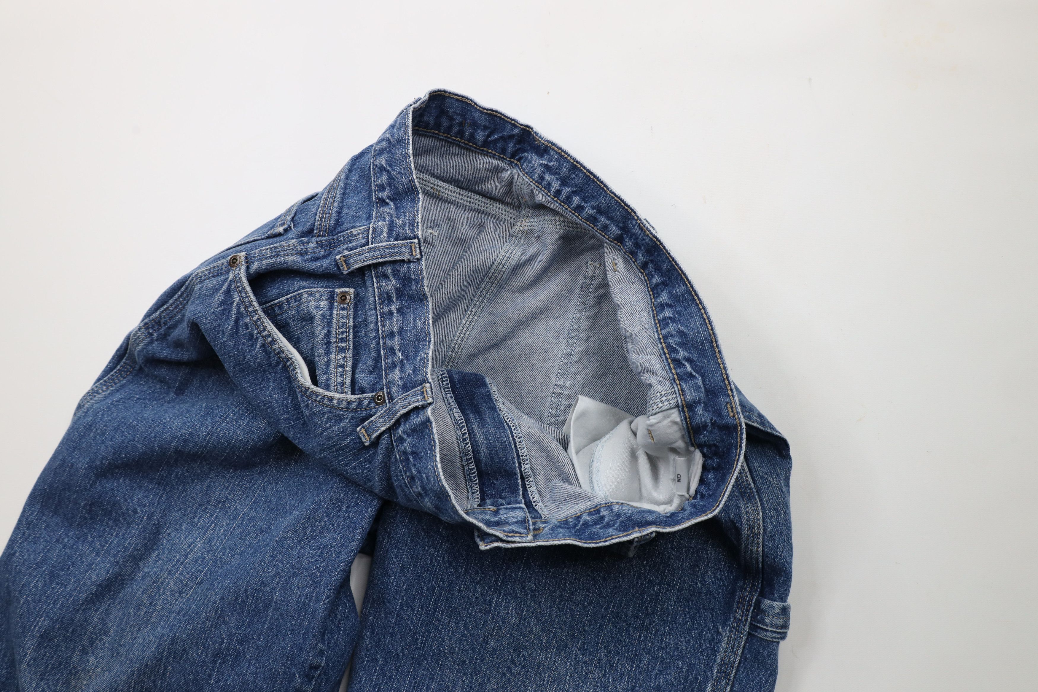 Dickies × Vintage Vintage Dickies Spell Out Wide Leg Dungaree Denim Jeans Size US 36 / EU 52 - 7 Thumbnail