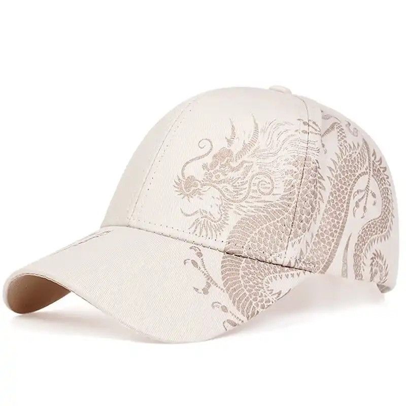 Designer × Other Unisex Golden Dragon Printing Snapback Baseball Caps Size ONE SIZE - 5 Thumbnail