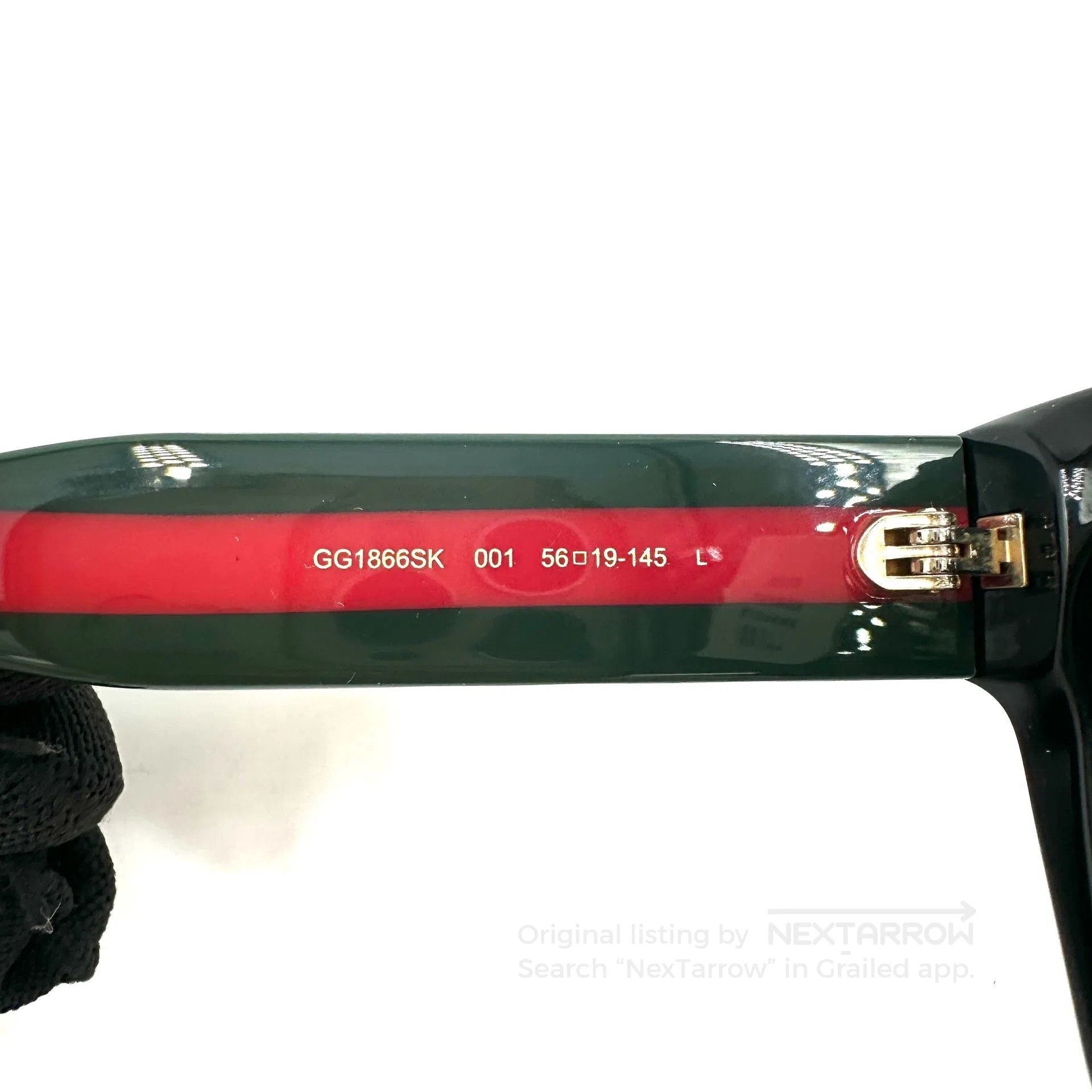 Gucci Gucci GG Logo Red Green Stripe Sunglasses. Size ONE SIZE - 8 Thumbnail