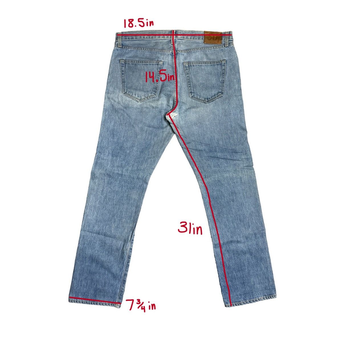 Supreme supreme selvedge jeans Size US 34 / EU 50 - 2 Thumbnail