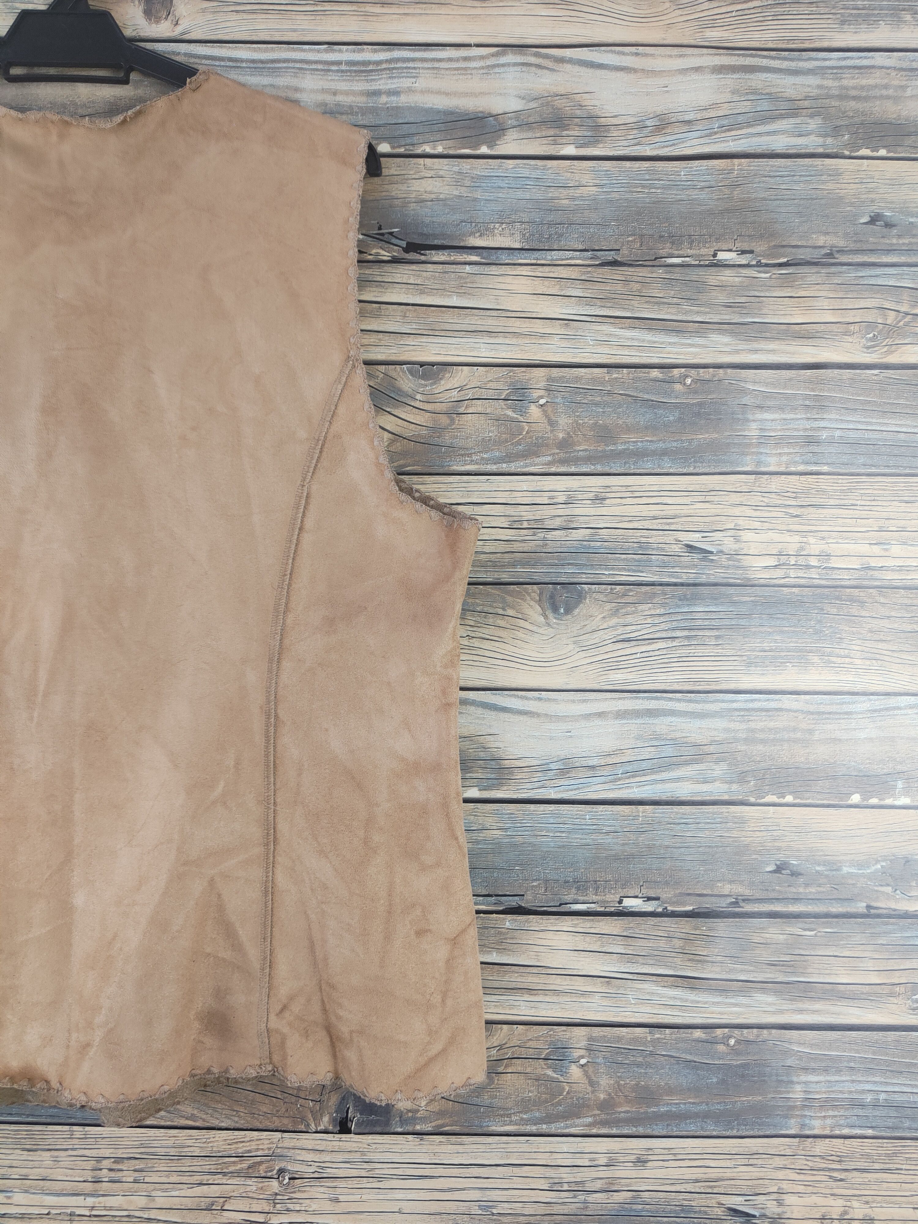 Japanese Brand DL Liliane Burty Light Brown Leather Vests #1931 Size L / US 10 / IT 46 - 9 Thumbnail