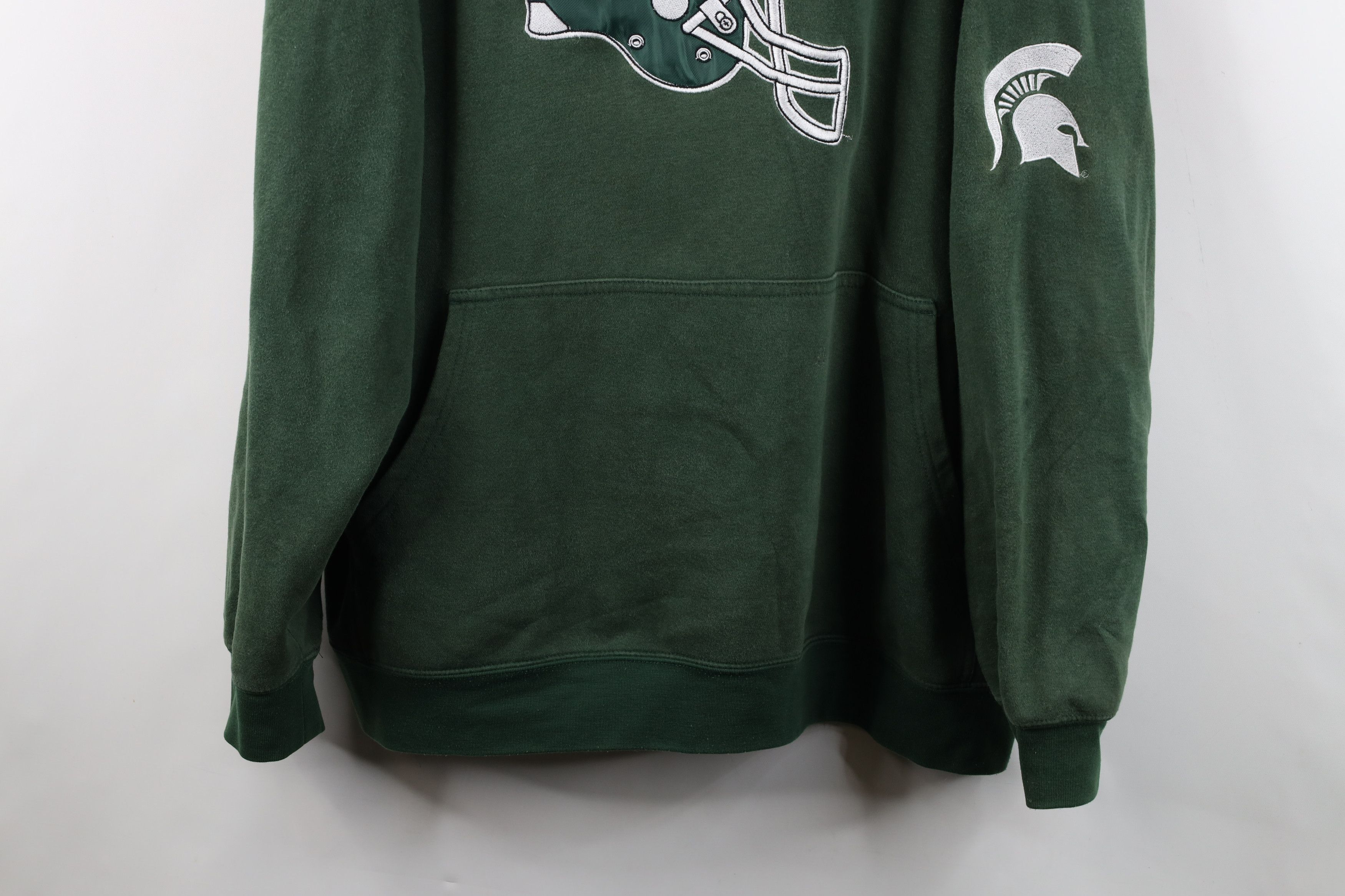 Vintage Vintage 90s Y2K Michigan State University Football Hoodie Size US XXL / EU 58 / 5 - 3 Thumbnail